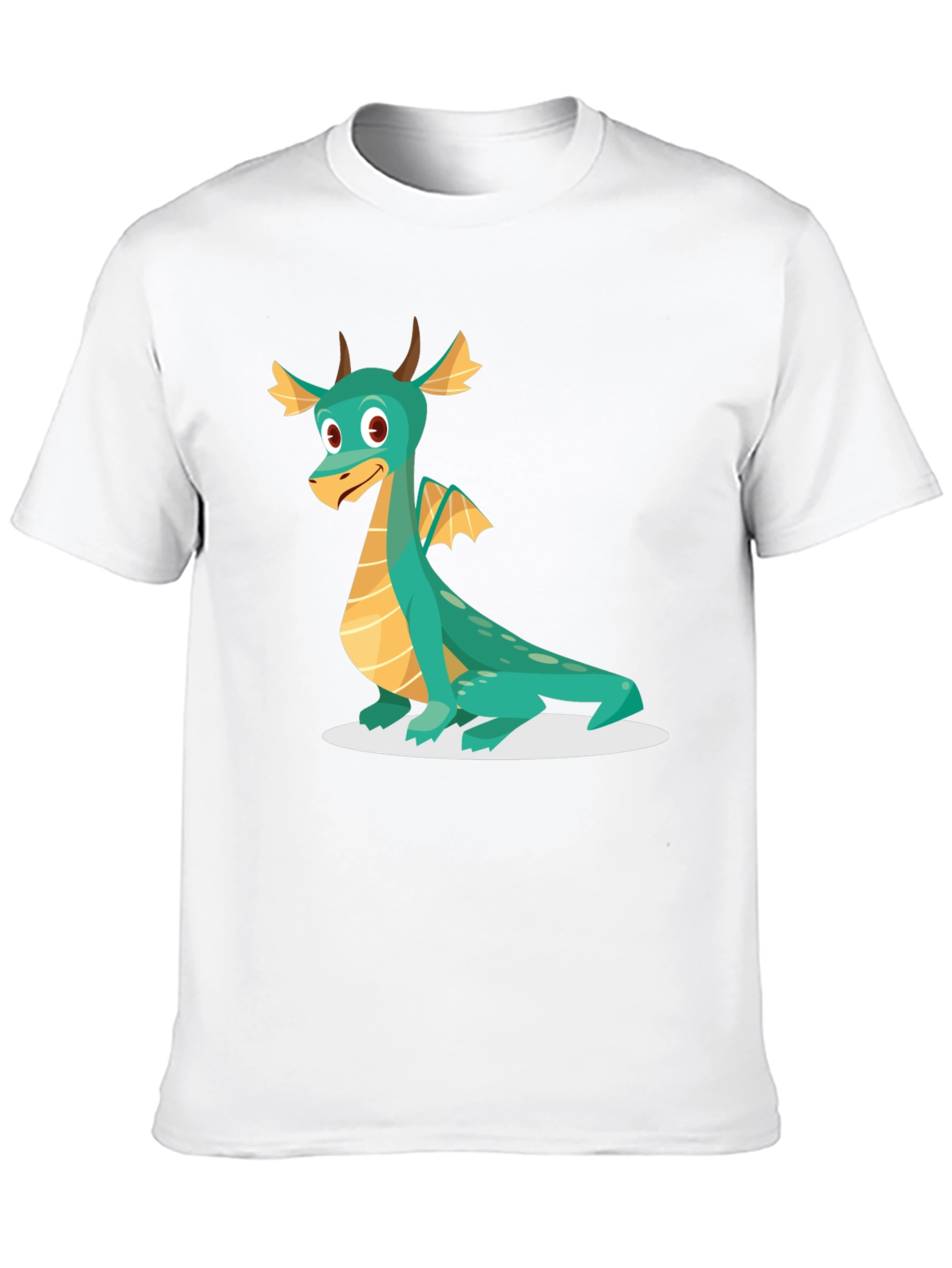 Black Dragon Graphic Tee - Cute Cartoon Design, Soft Cotton Shirt view 10