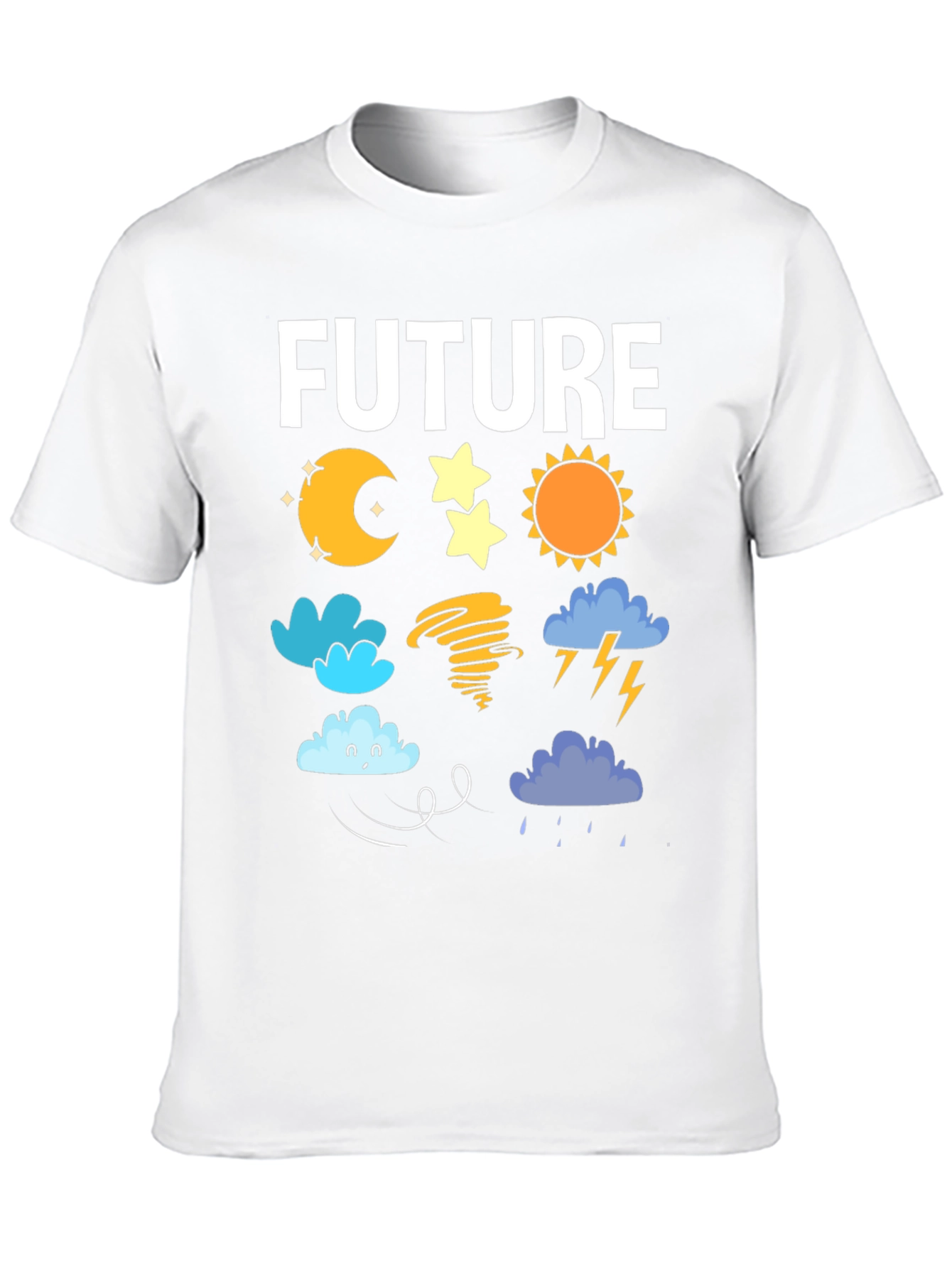 Black Future Weather Forecast T-Shirt | Novelty Tee view 10
