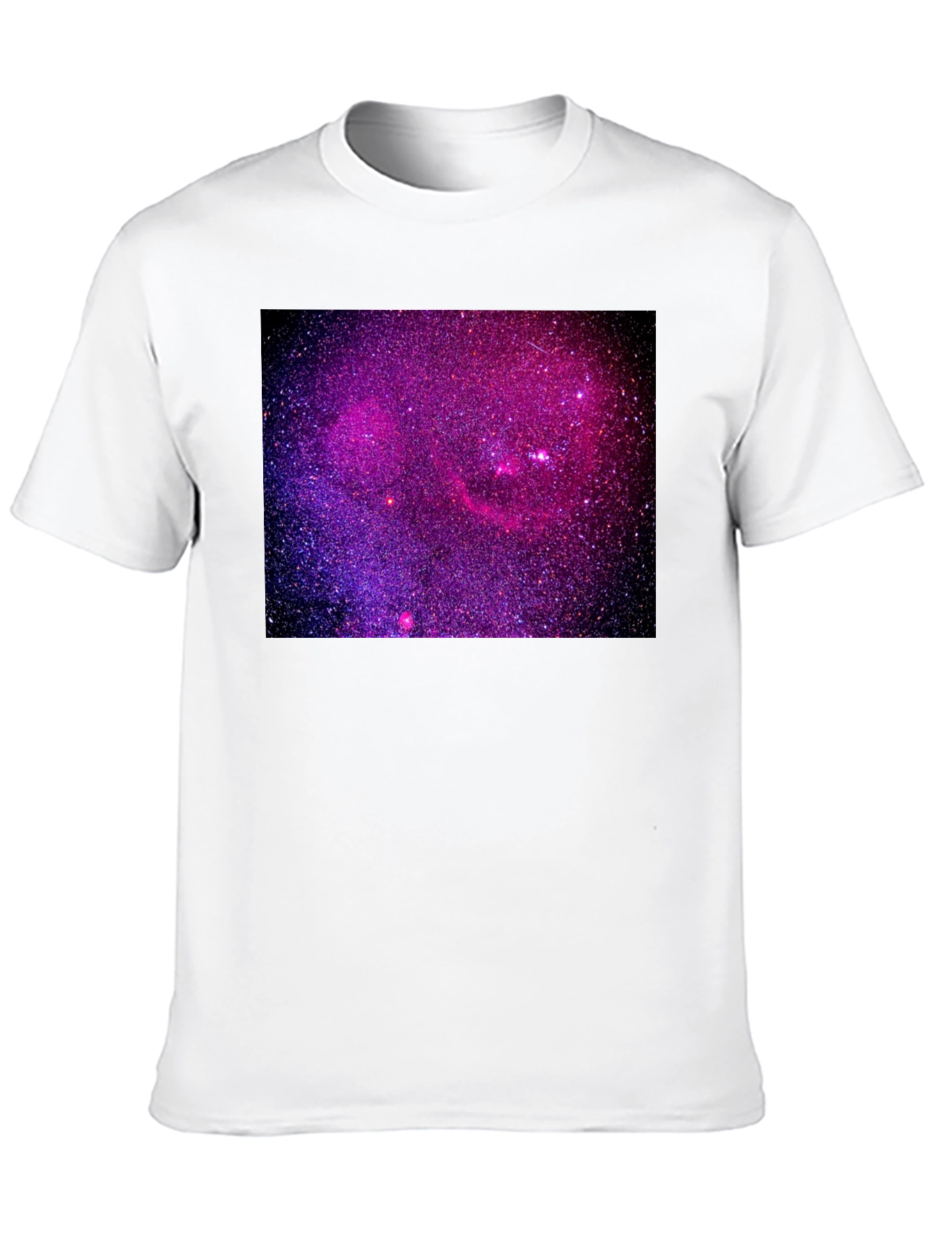 Black Galaxy Print Black T-Shirt view 10