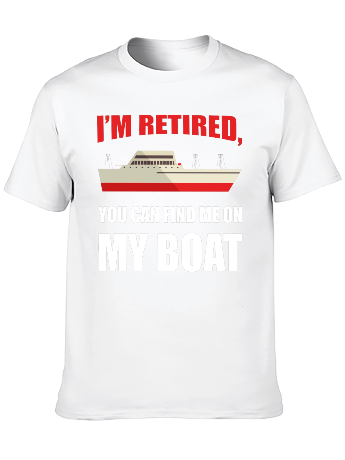Black Retired Boat Lover T-Shirt view 10