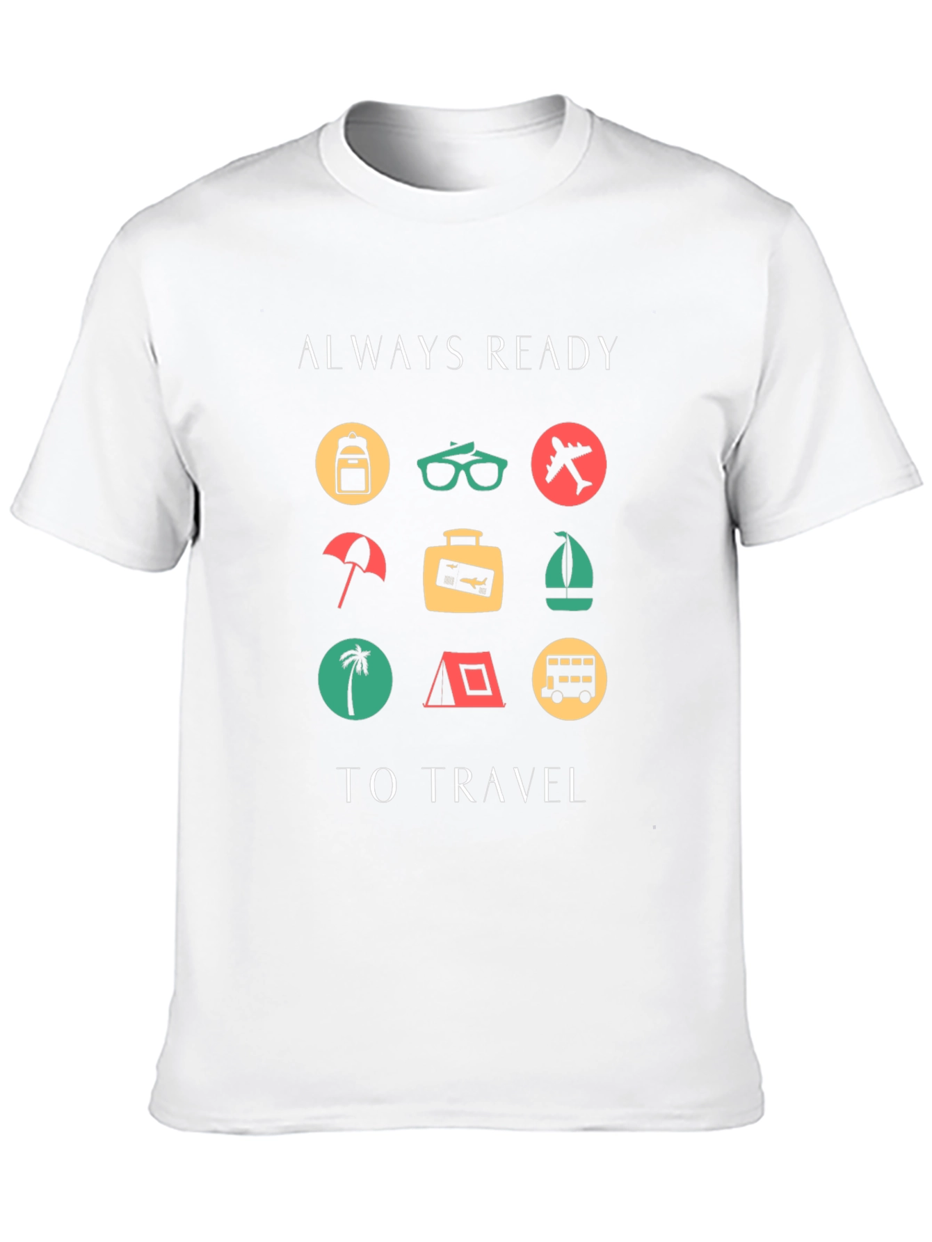 Black Always Ready to Travel Graphic T-Shirt view 10
