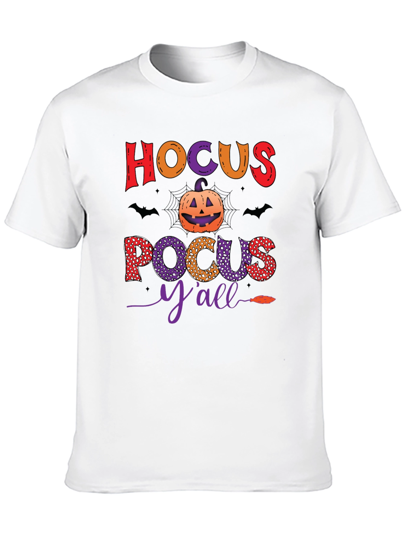 Black Hocus Pocus Y'all Halloween T-Shirt view 10