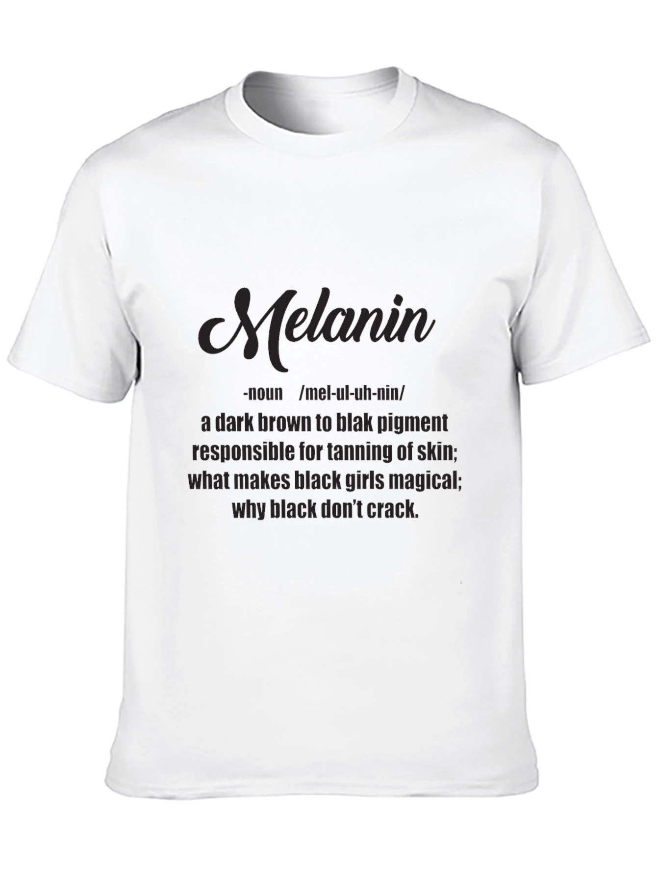 Black Melanin Definition T-Shirt - Black Pride Tee view 10