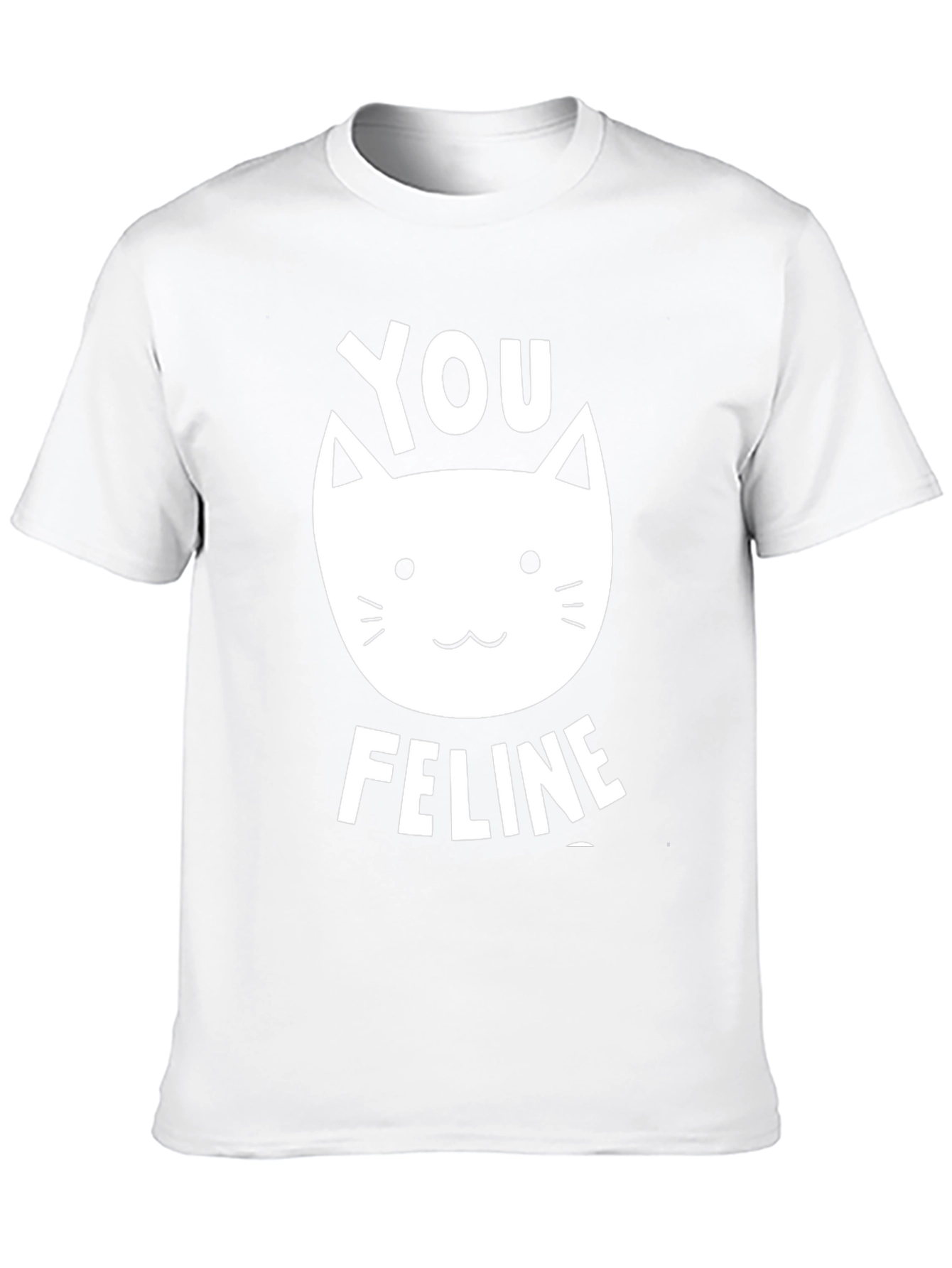 Black You Feline T-Shirt - Black Graphic Tee view 10