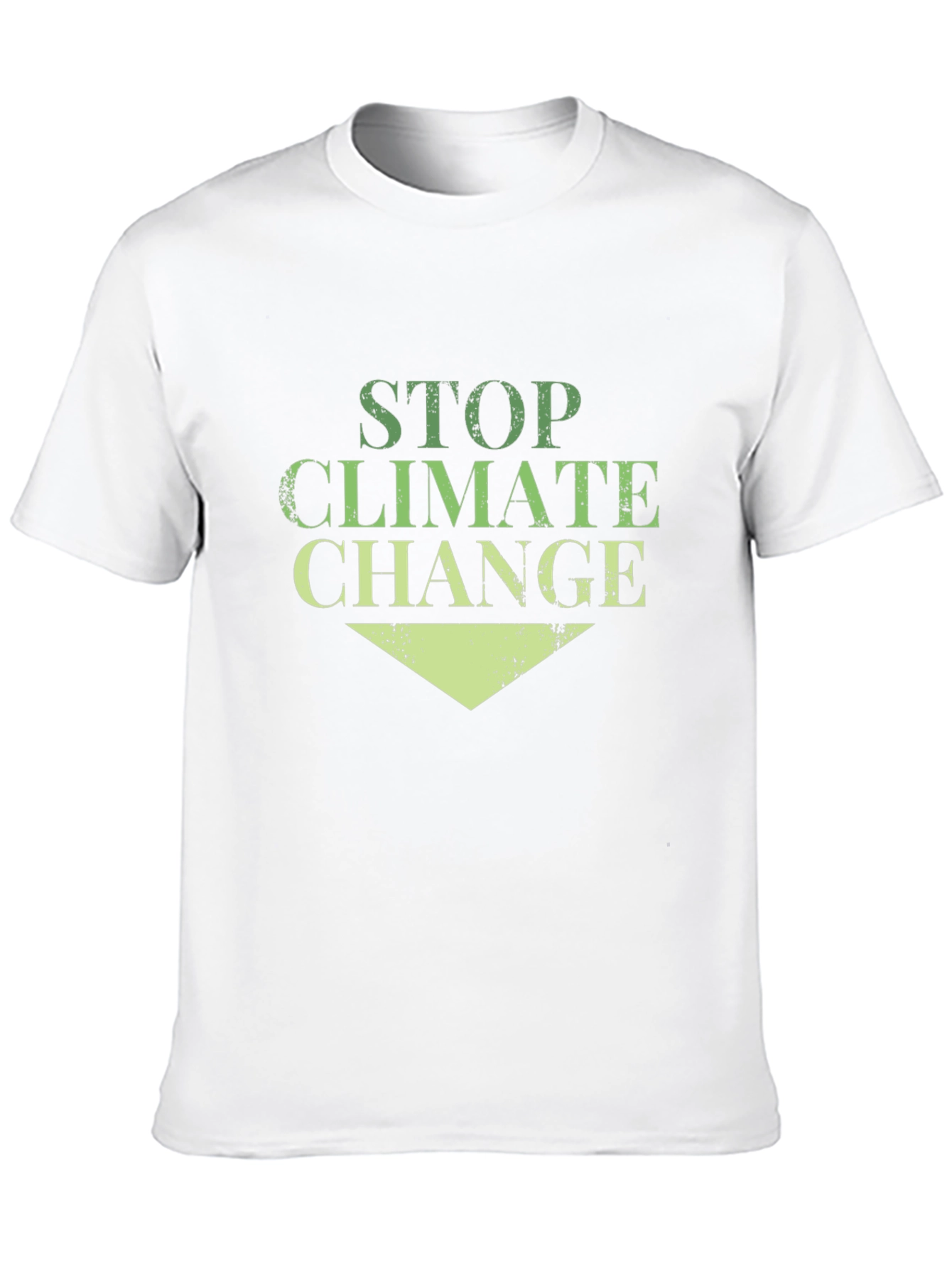 Black Stop Climate Change Black Cotton Tee view 10
