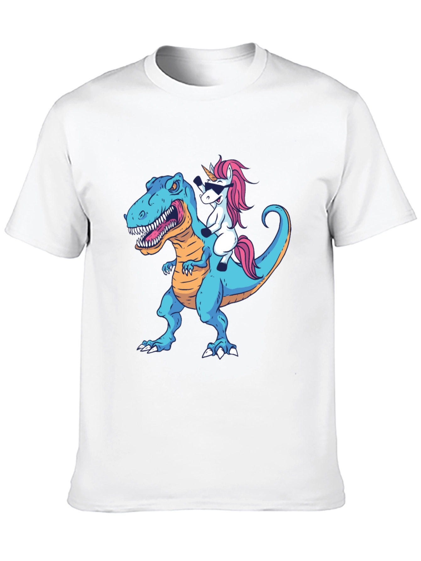 Black Dino Unicorn T-Shirt: Funny Graphic Tee view 10