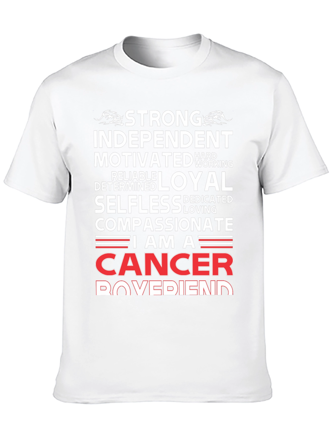 Black Cancer Zodiac T-Shirt - Strong, Loyal, Compassionate view 10