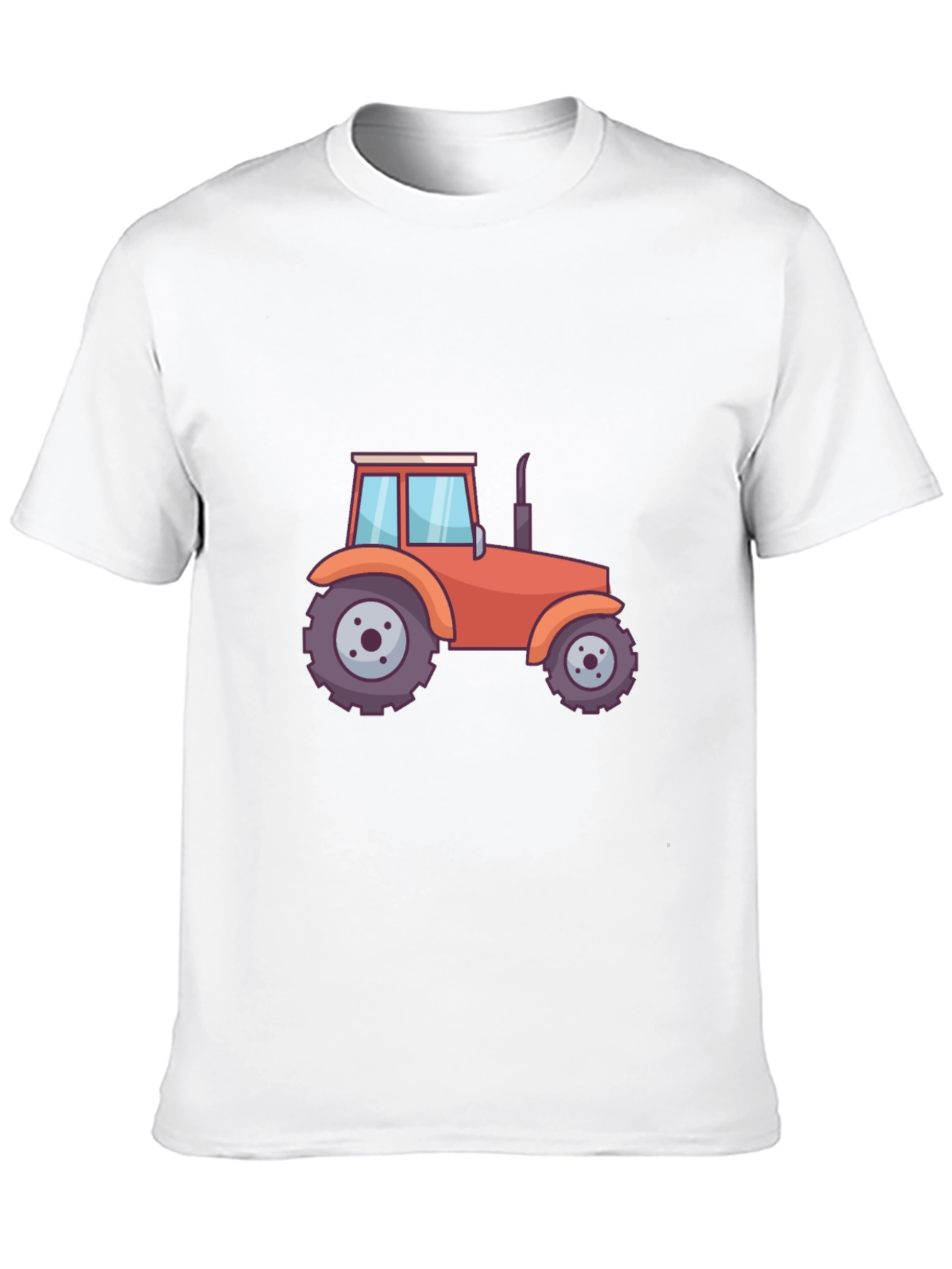 Black Tractor Graphic Tee - Black Cotton Blend T-Shirt view 10