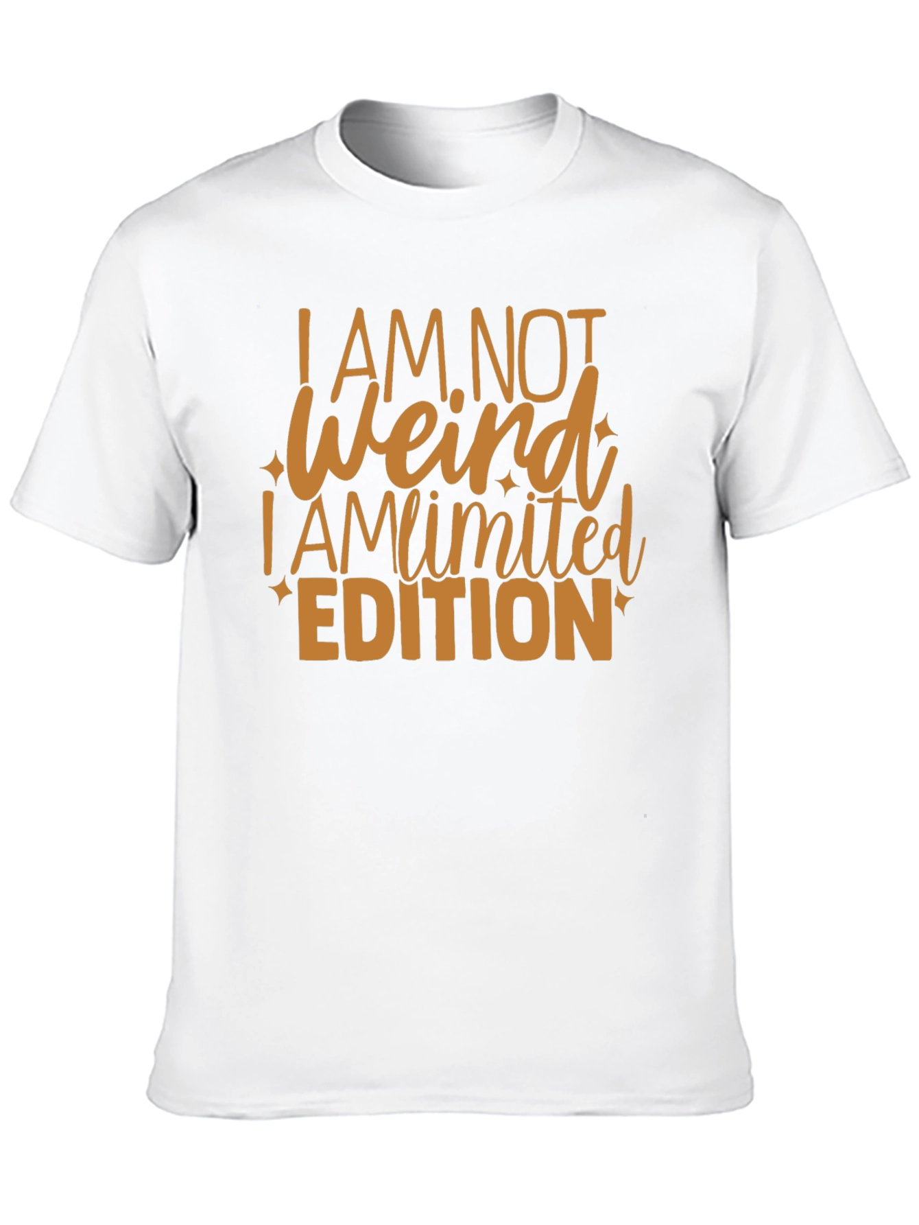Black I AM NOT WEIRD Limited Edition Graphic T-Shirt view 10