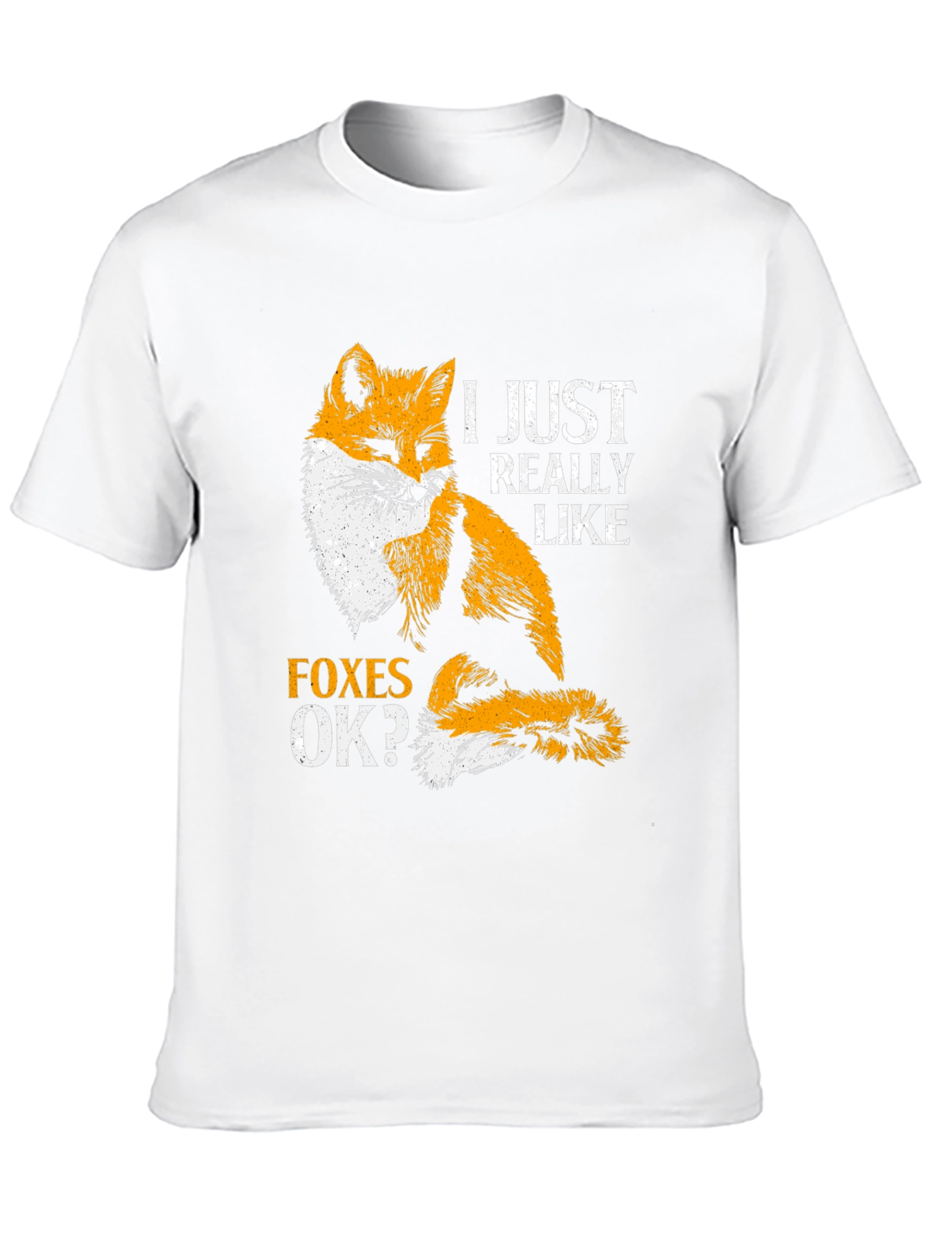 Black Fox Lover T-Shirt - I Just Really Like Foxes OK? view 10