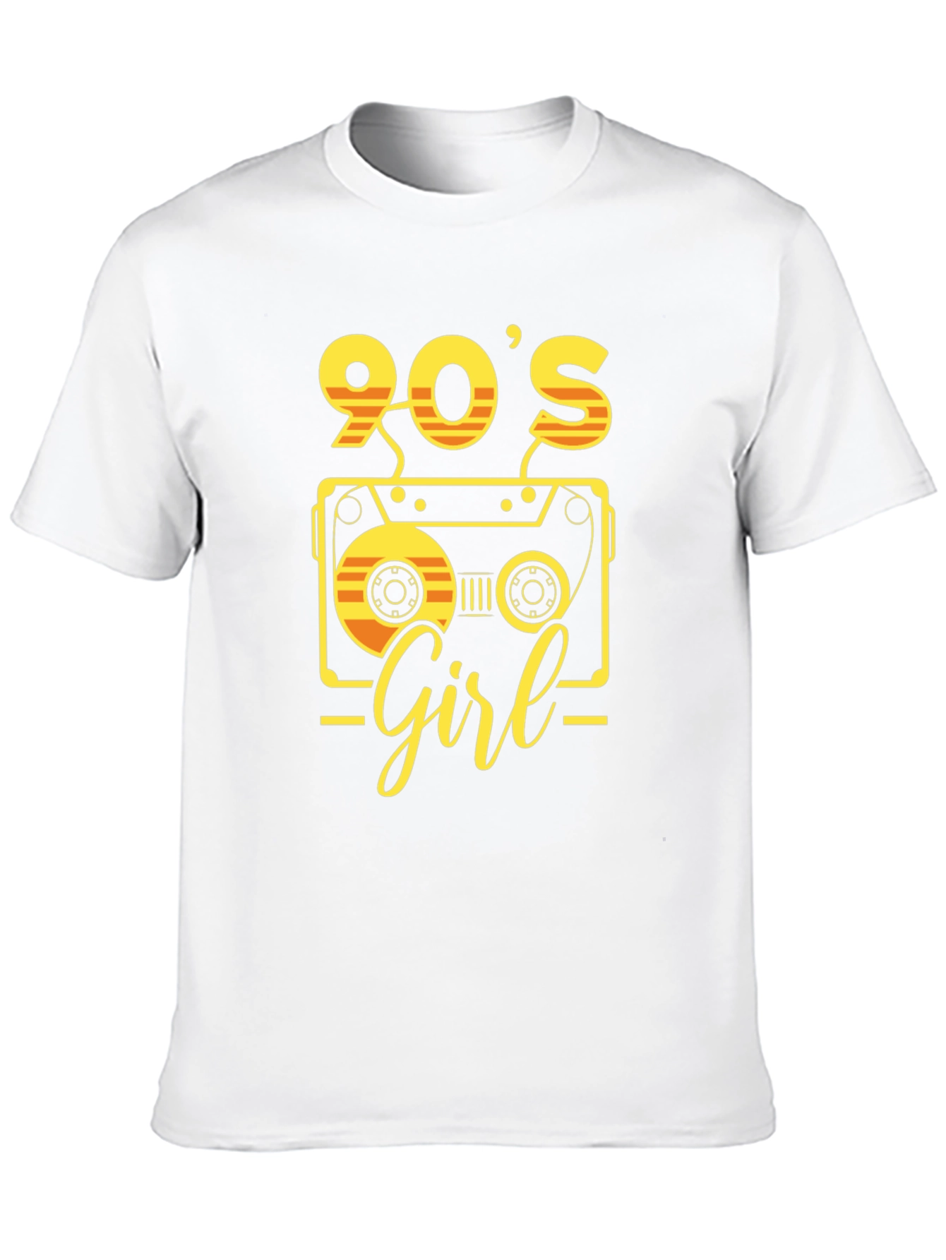 Black 90's Girl Retro Cassette T-Shirt view 10