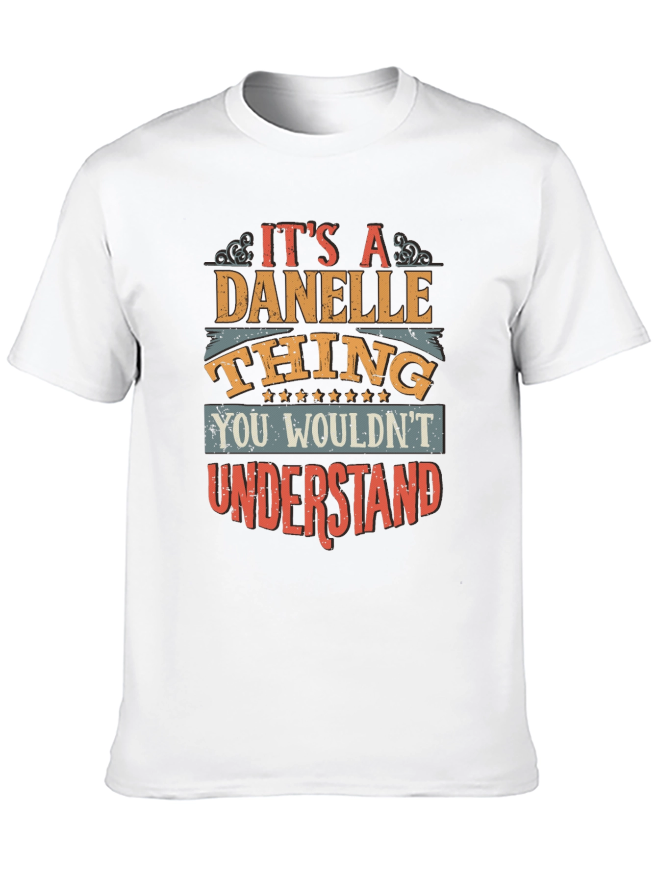 Black Danelle Thing Graphic T-Shirt - Unique Name Tee view 10