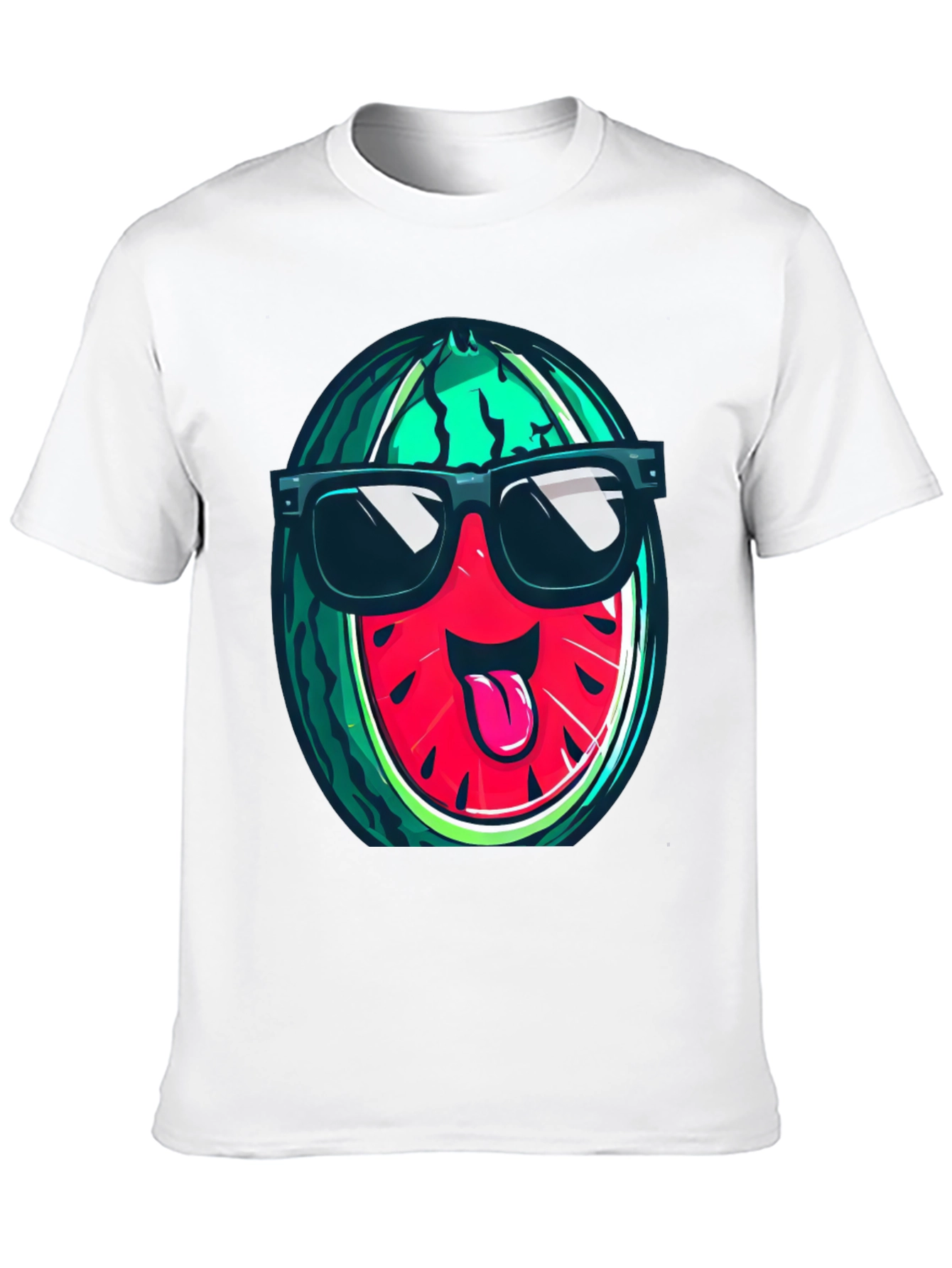 Black Cool Watermelon Graphic T-Shirt view 10