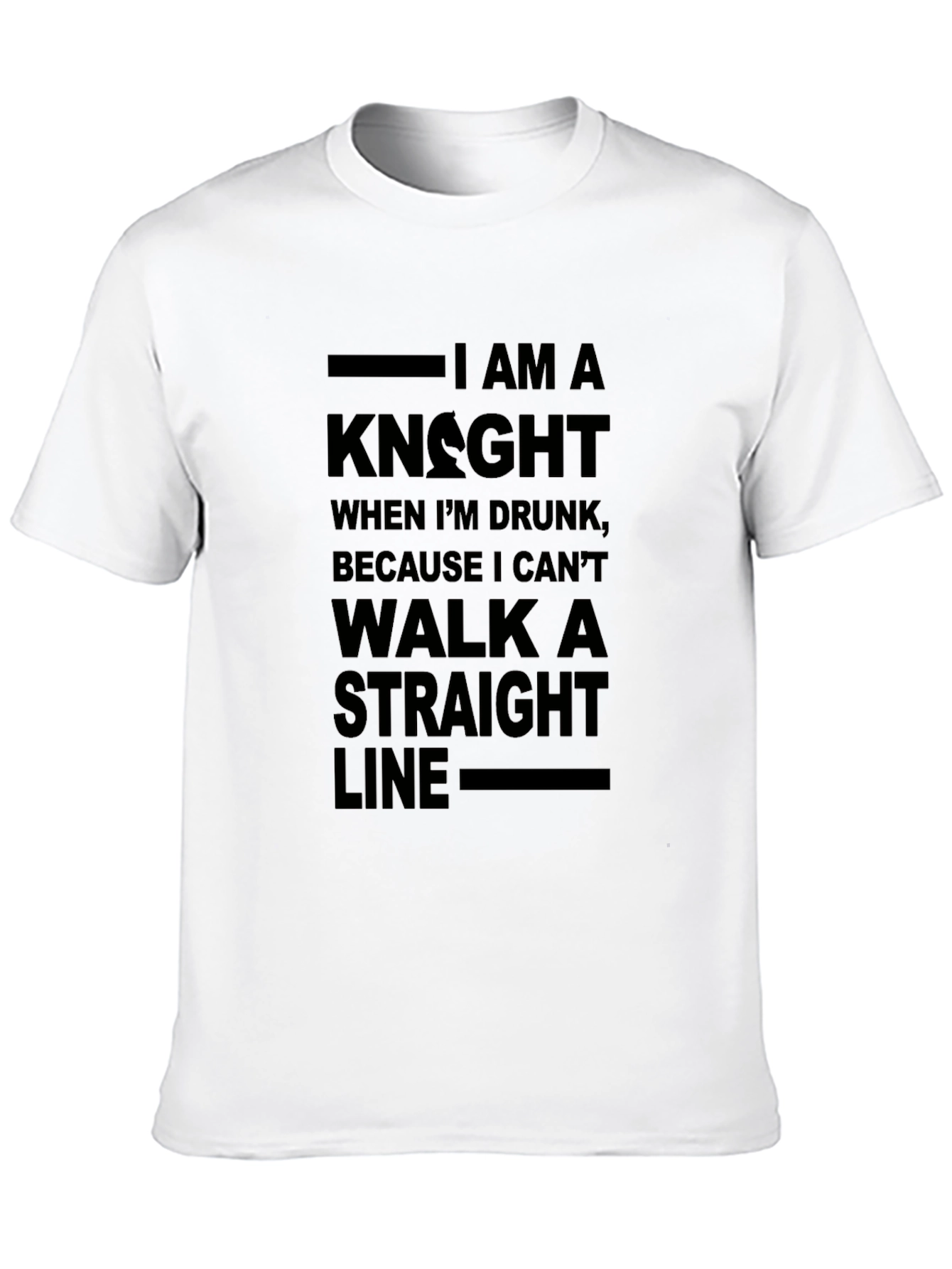 Black I Am A Knight When Drunk T-Shirt view 10