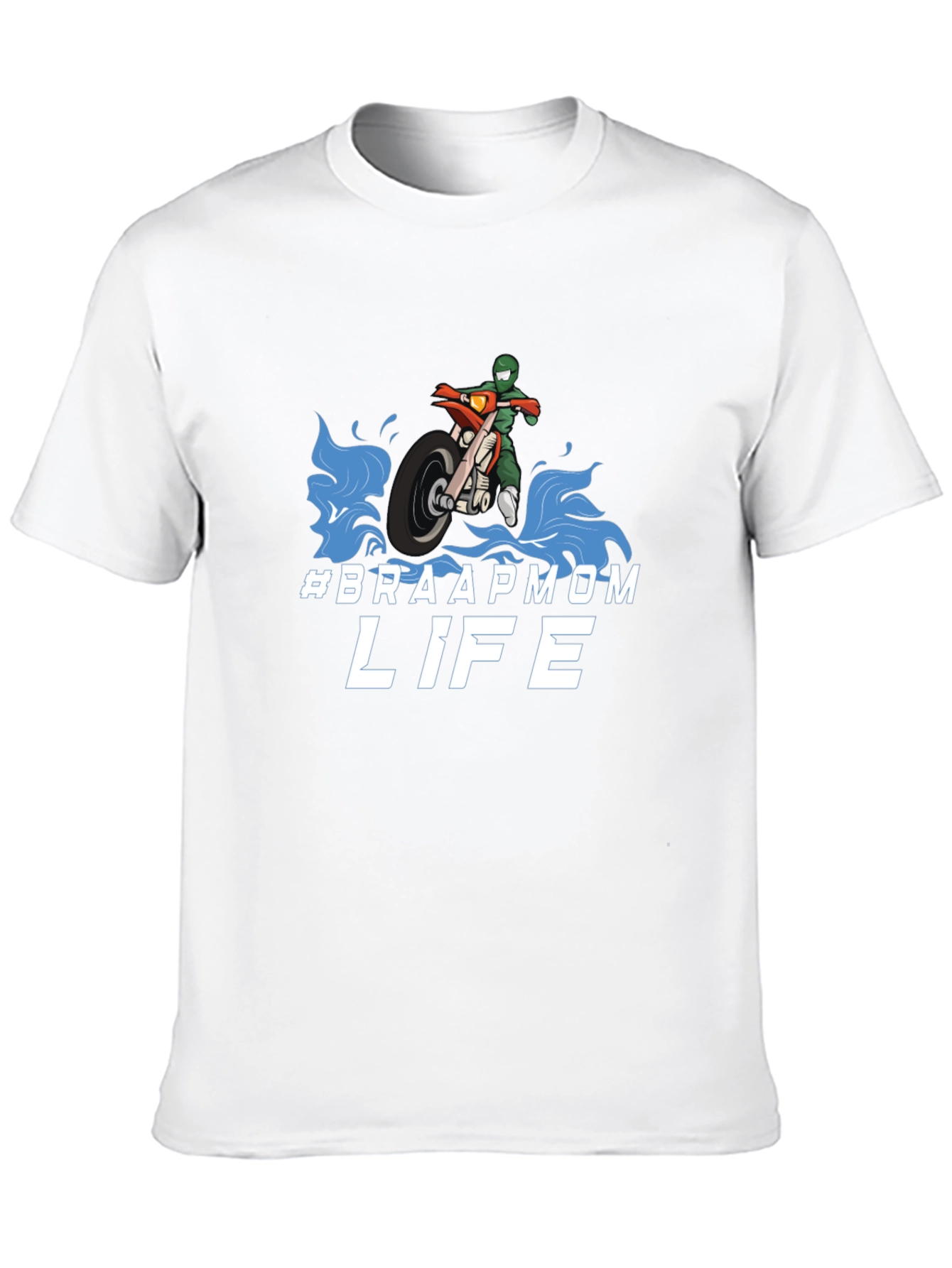 Black #Braapmom Life T-Shirt - Motocross Mom Tee view 10