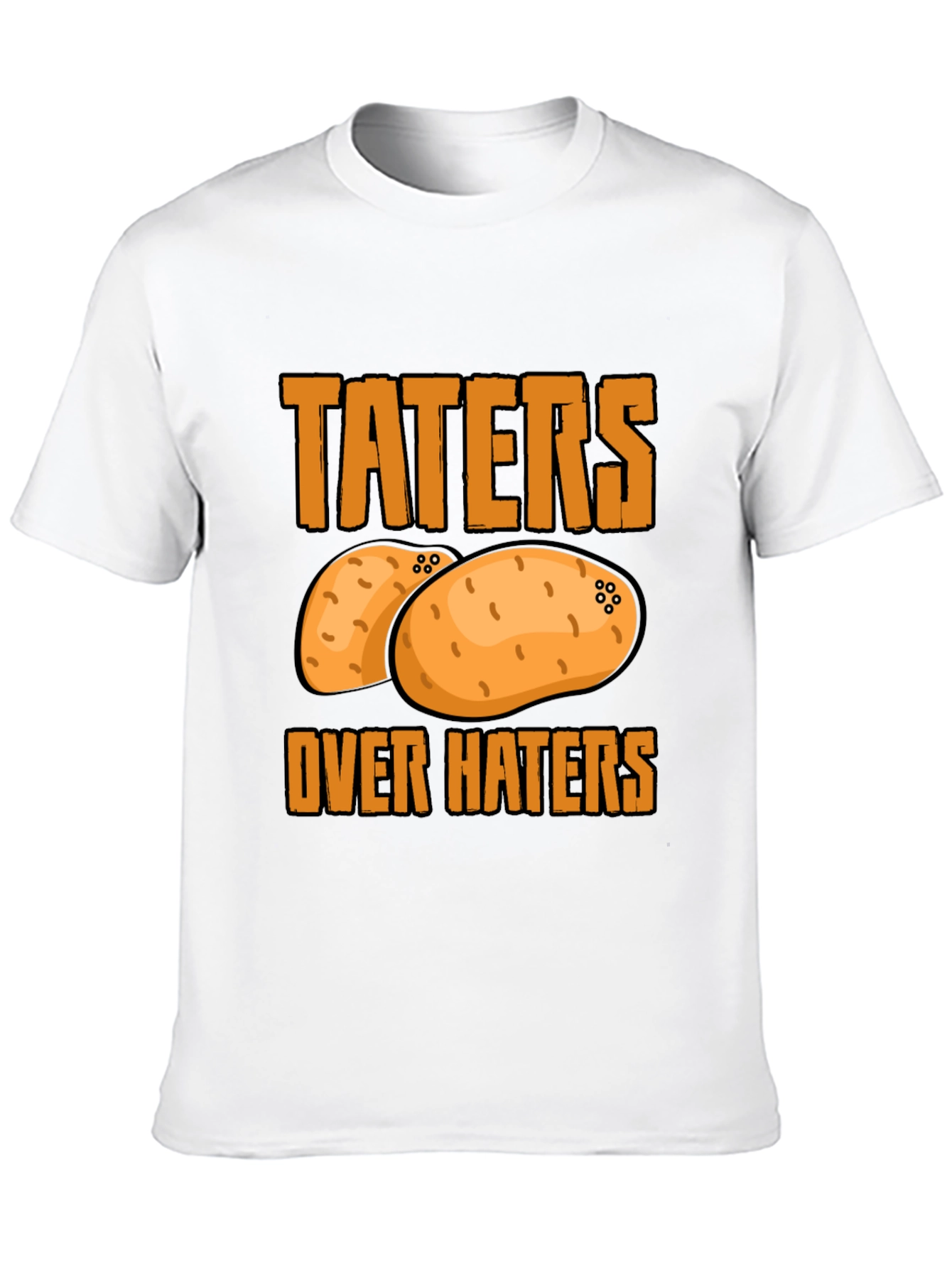 Black Taters Over Haters Graphic Tee view 10