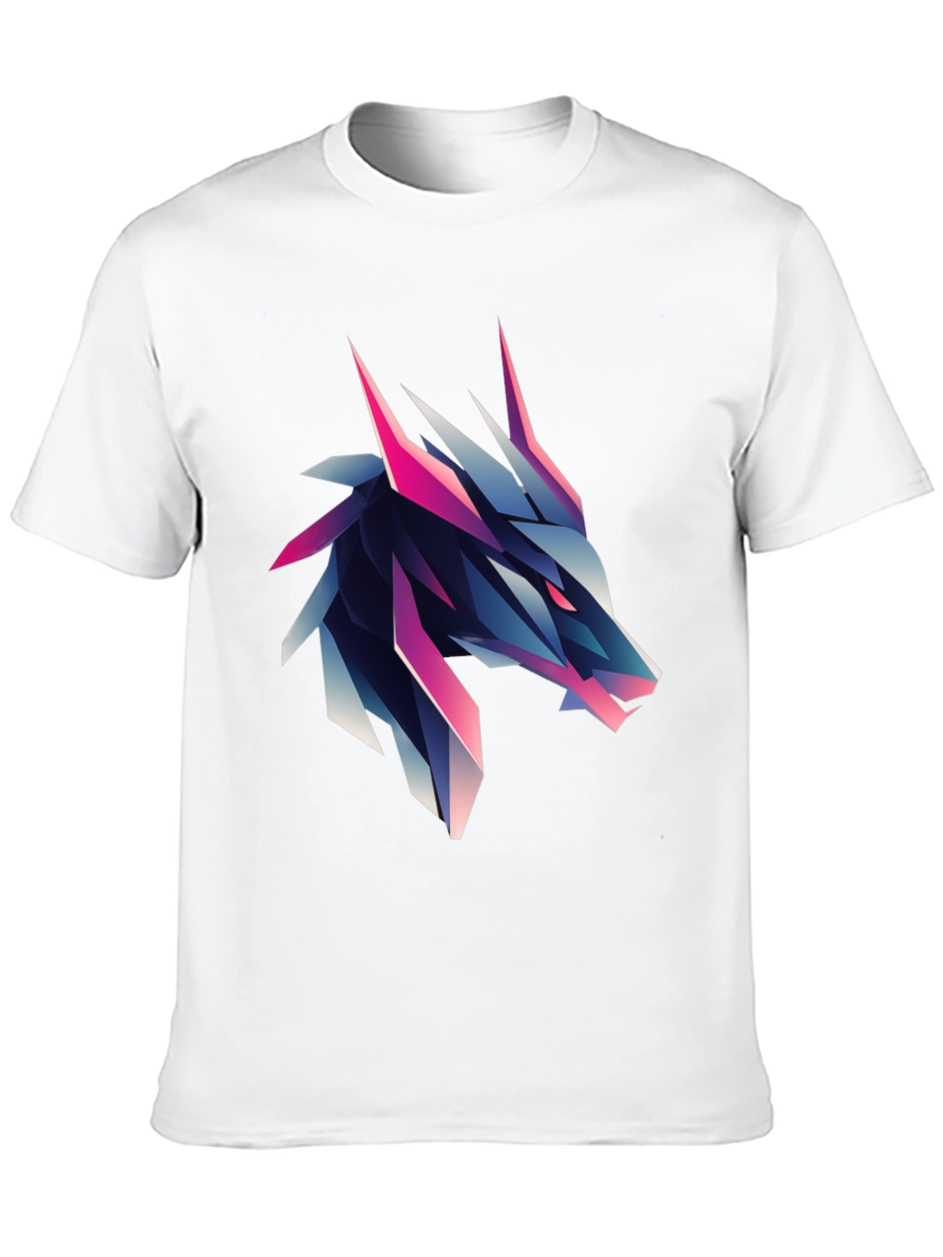 Black Geometric Wolf Graphic Tee - Bold & Modern view 10