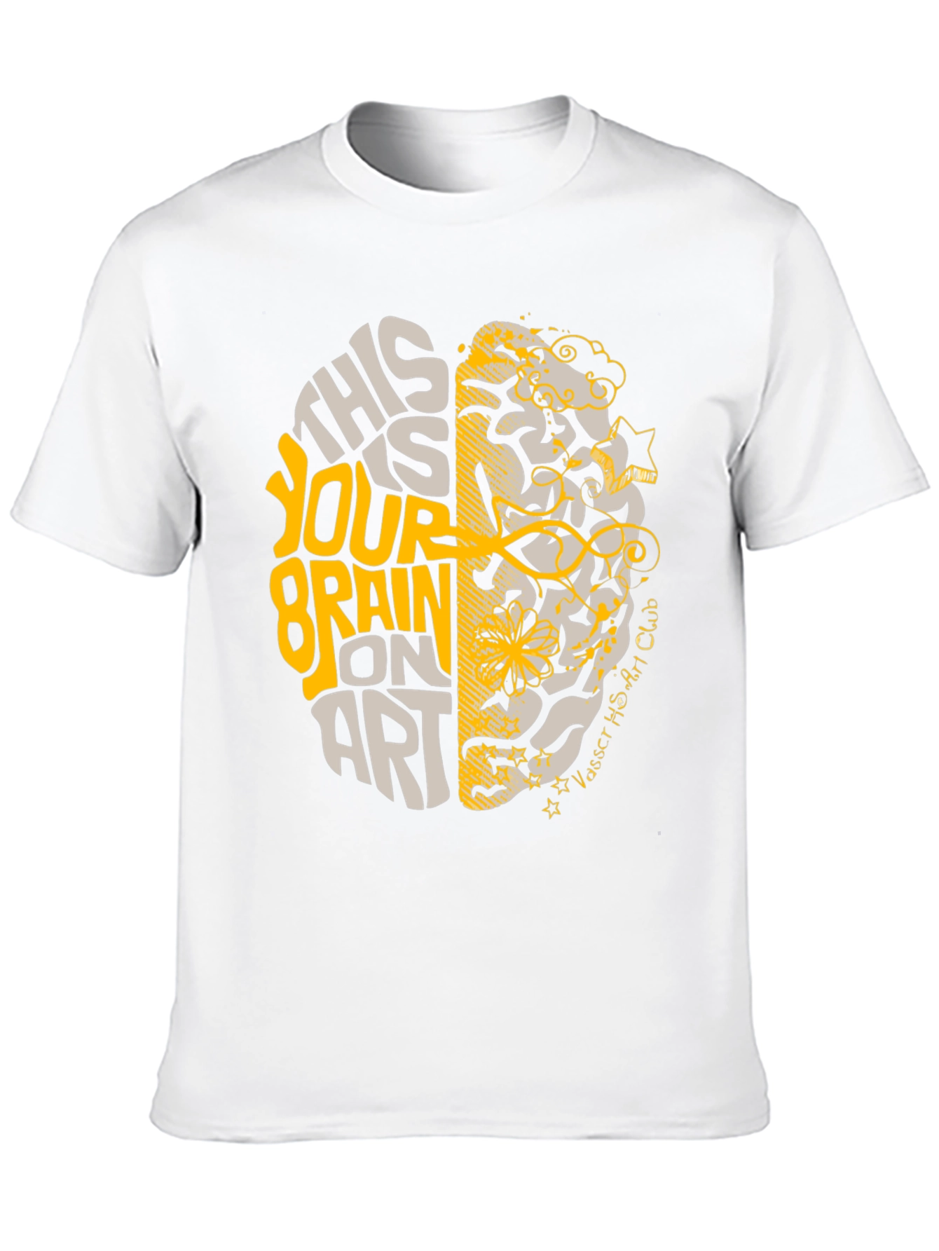 Brain on Art Graphic Tee - Stylish Creativity T-Shirt - 10