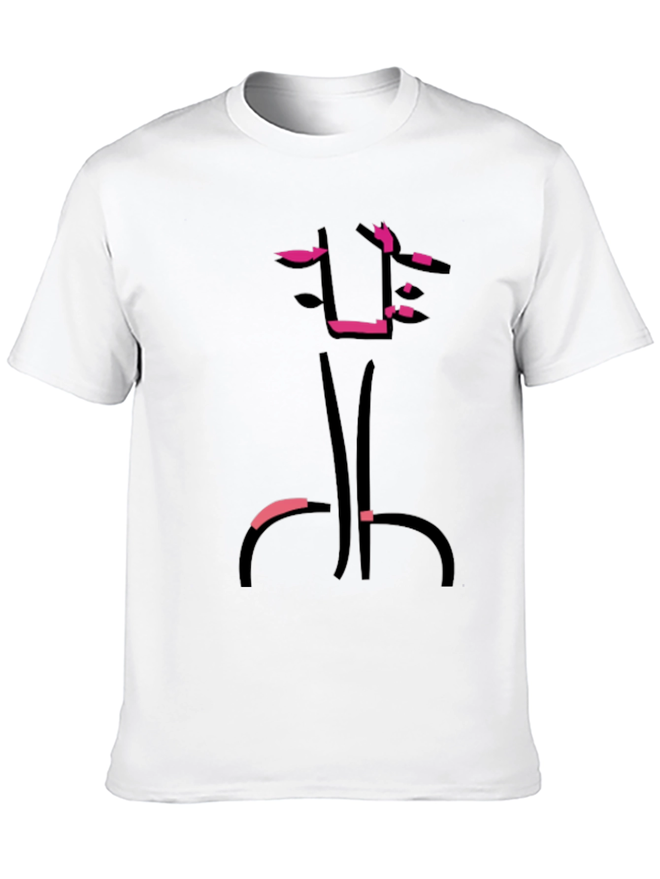 Black Abstract Graphic Print Black T-Shirt view 10