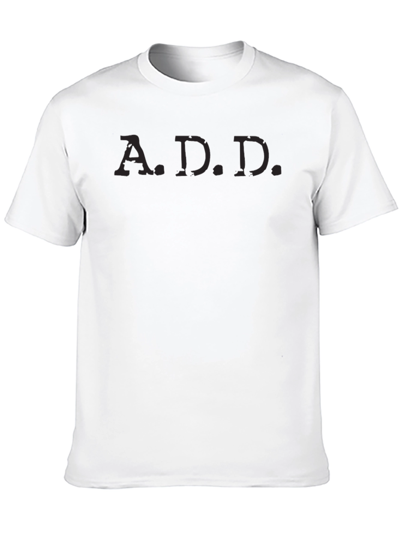 Black Men's Black A.D.D. T-Shirt view 10