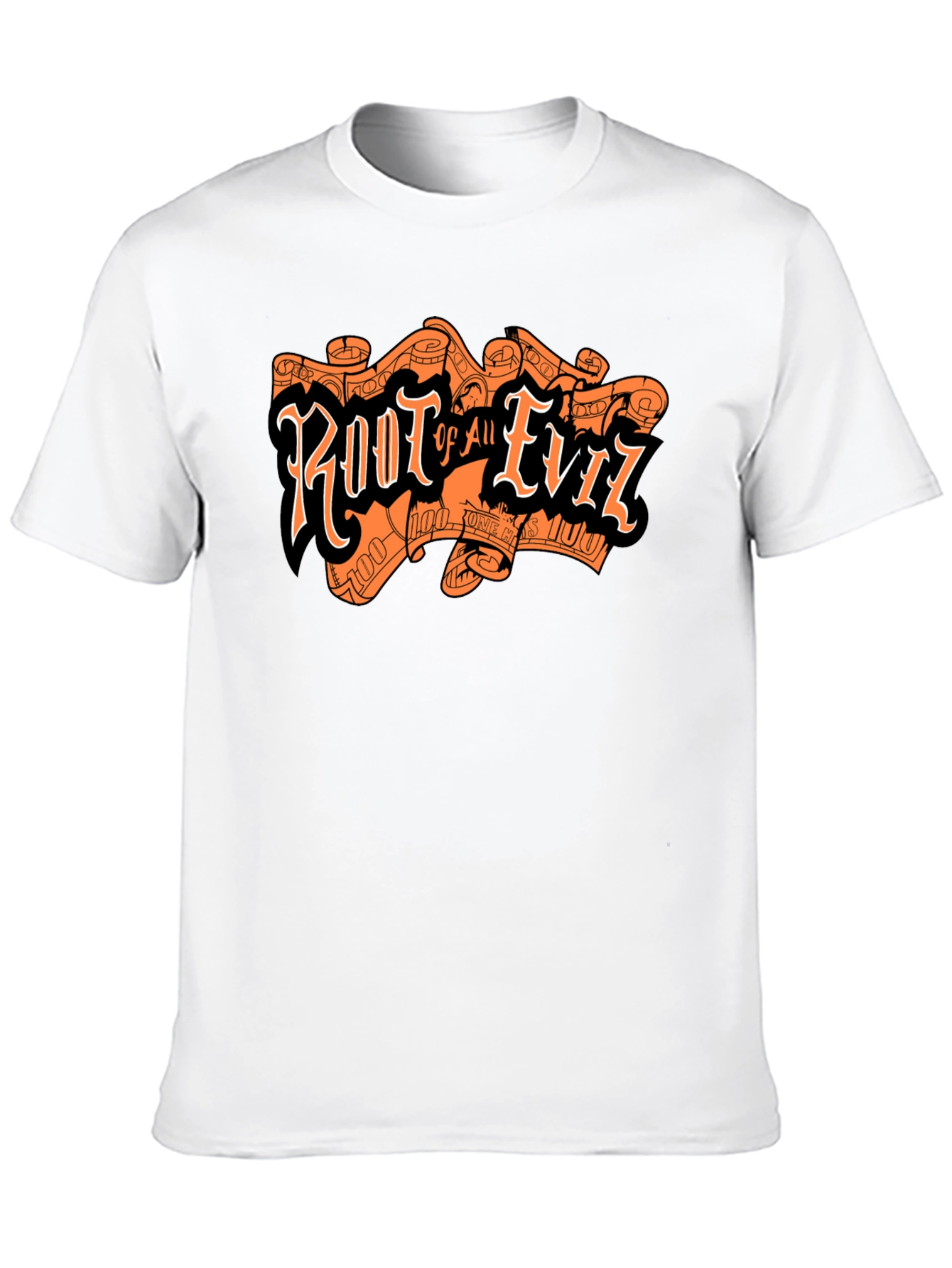 Black Root of All Evil Graphic T-Shirt - Black Tee view 10