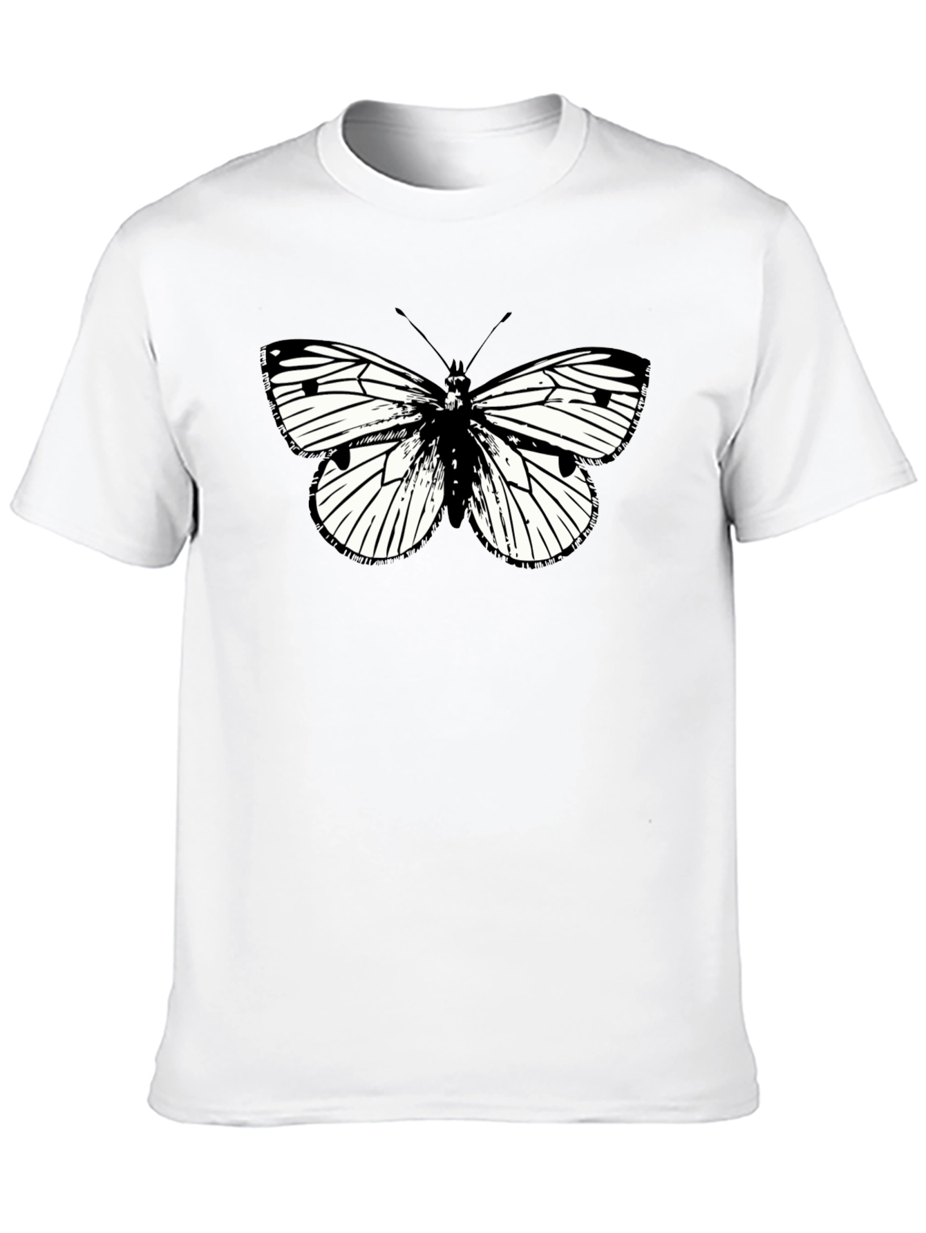 Black Butterfly Graphic Black T-Shirt view 10