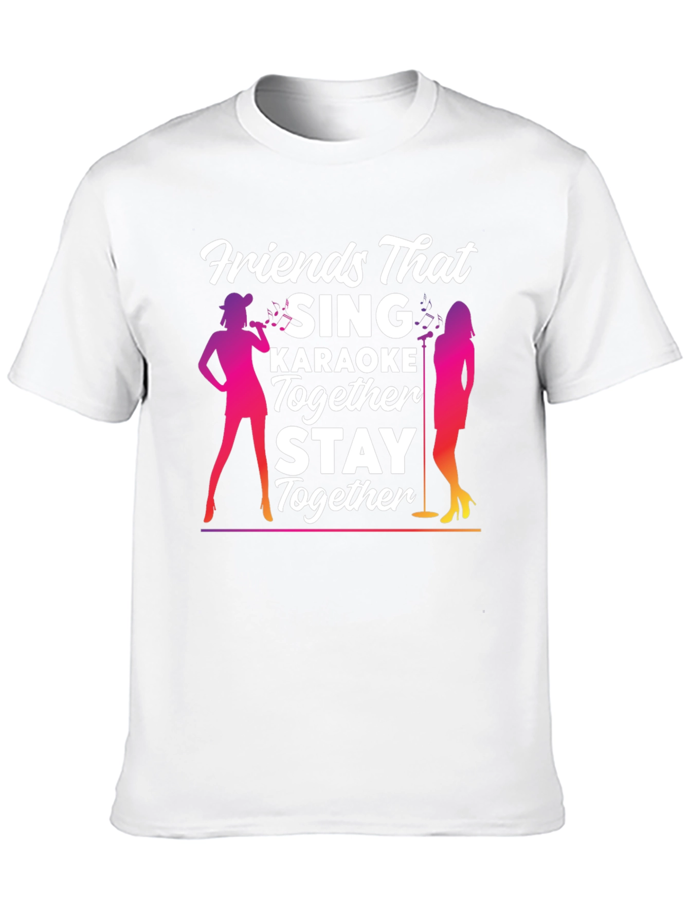 Black Friends Karaoke T-Shirt - Sing Together, Stay Together! view 10