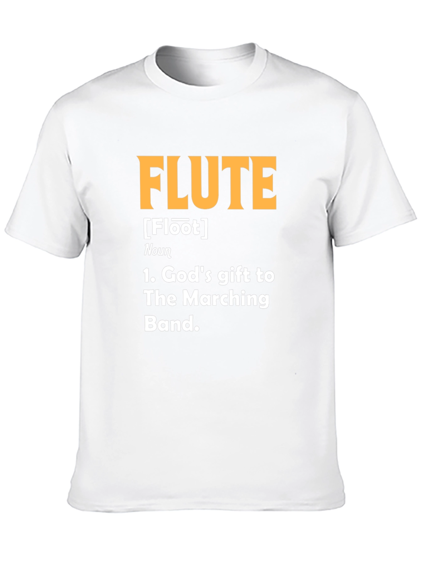 Black Flute Definition T-Shirt - Marching Band Musician Tee view 10