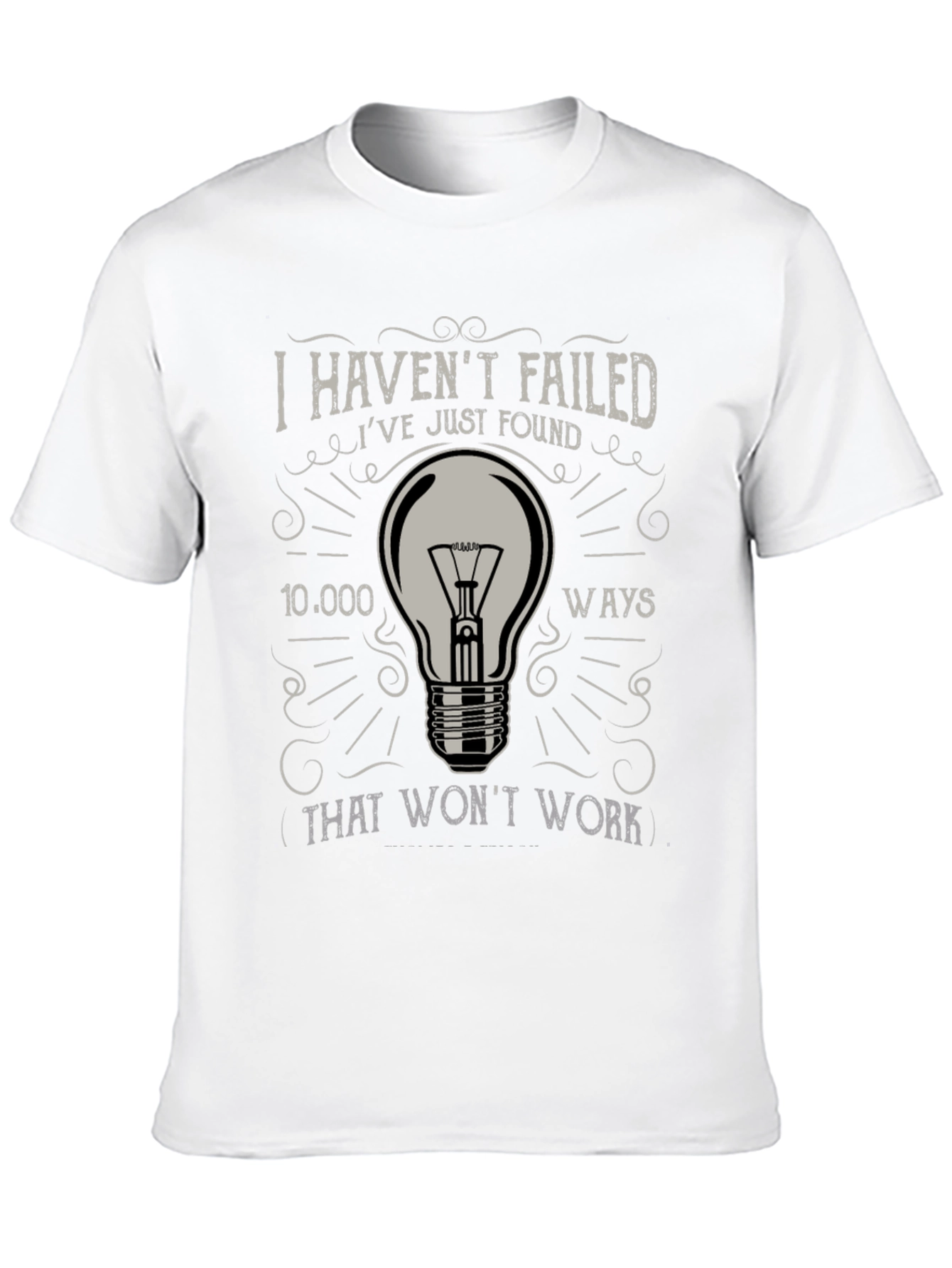Black Men's "I Haven't Failed" Graphic Tee view 10
