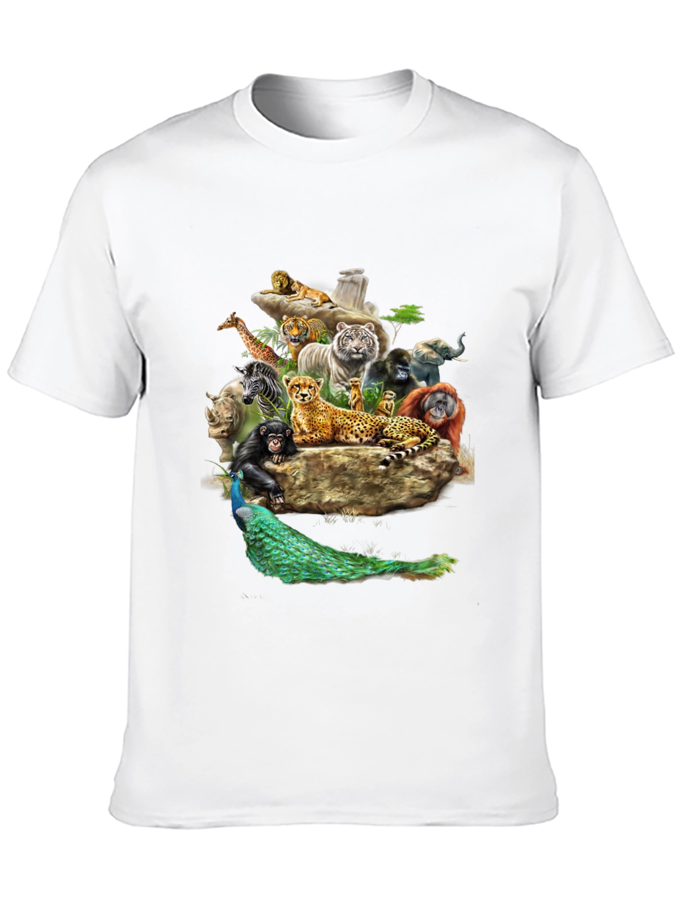 Black Wildlife Kingdom Graphic Tee - Black T-Shirt view 10