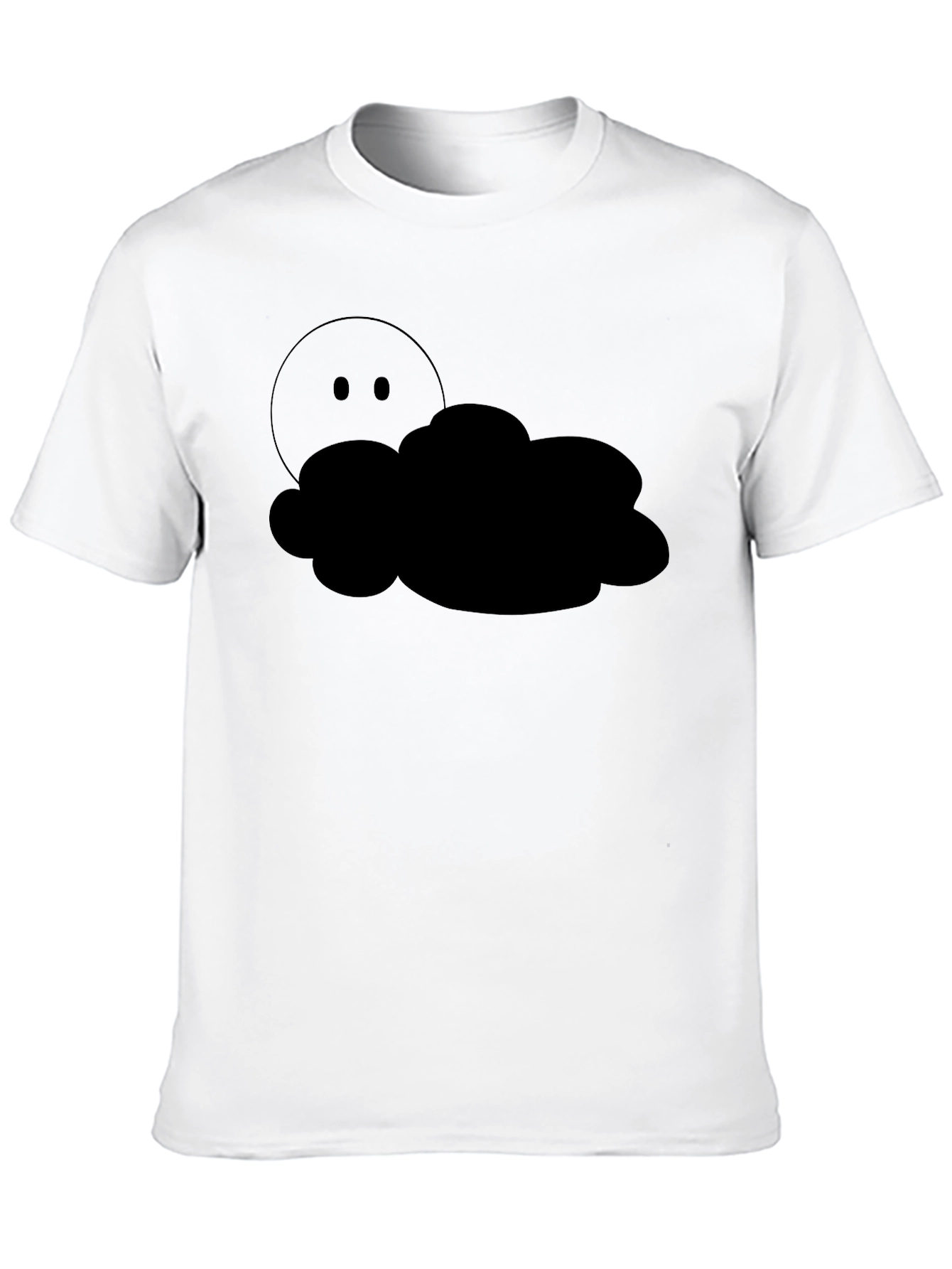 Black Cloudy Hideaway Graphic Tee - Black Cotton Comfort view 10