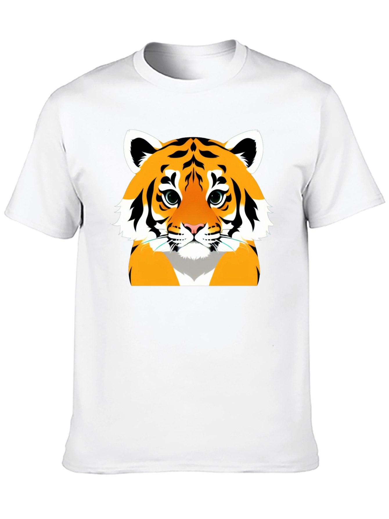 Black Cool Tiger Graphic Tee - Men's Black T-Shirt view 10