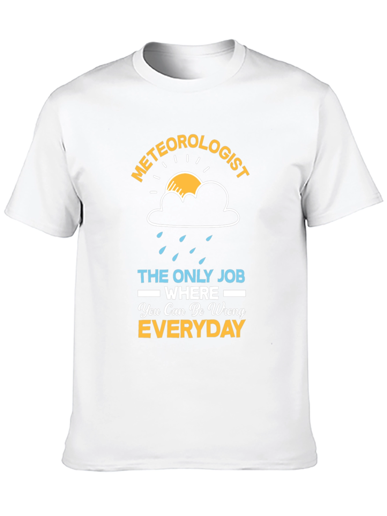 Black Meteorologist Funny Weather T-Shirt view 10
