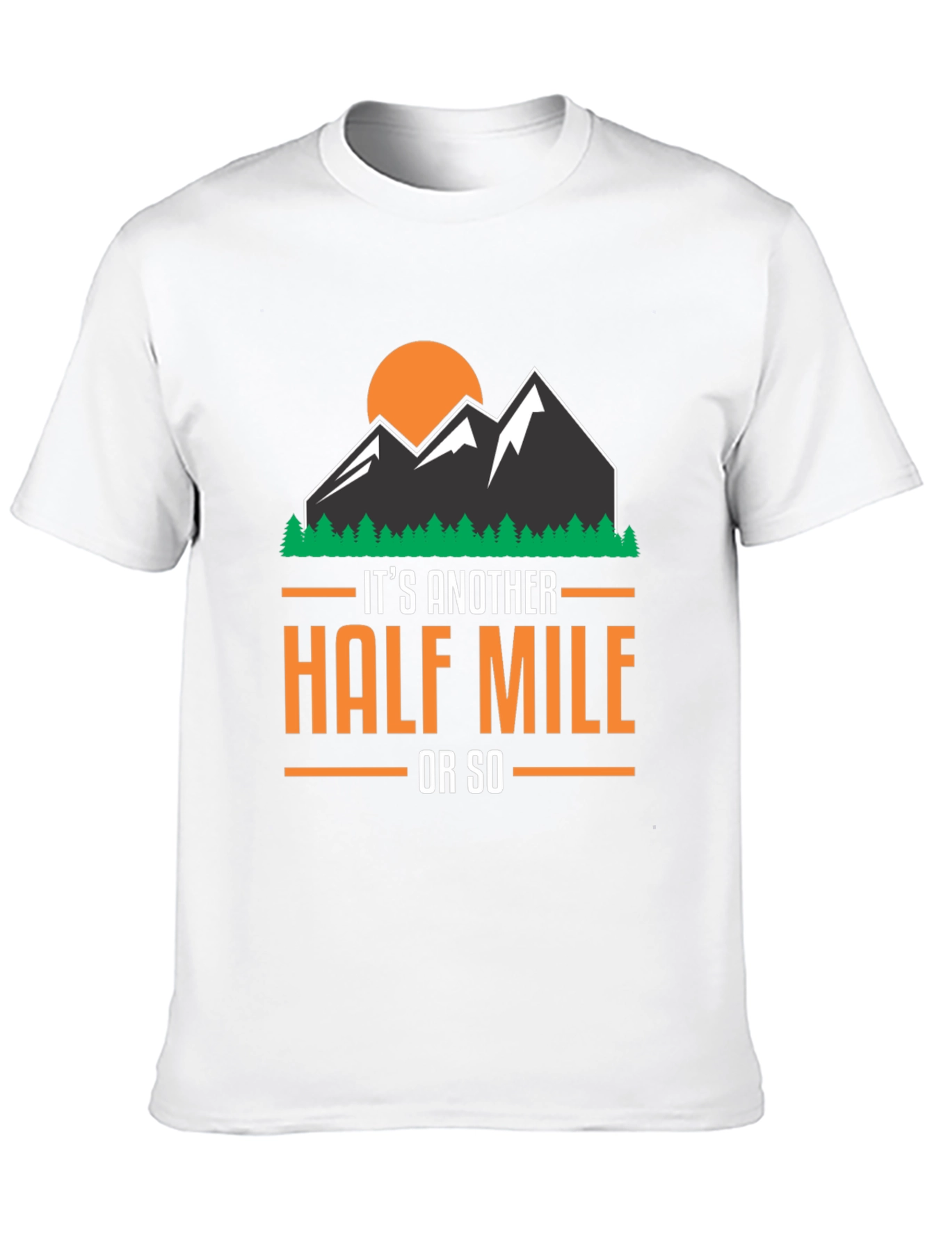 Black Hiking T-Shirt: Another Half Mile view 10