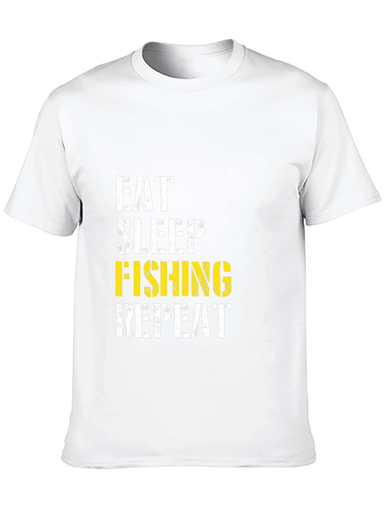 Black Eat Sleep Fishing Repeat - Men's Graphic Tee view 10
