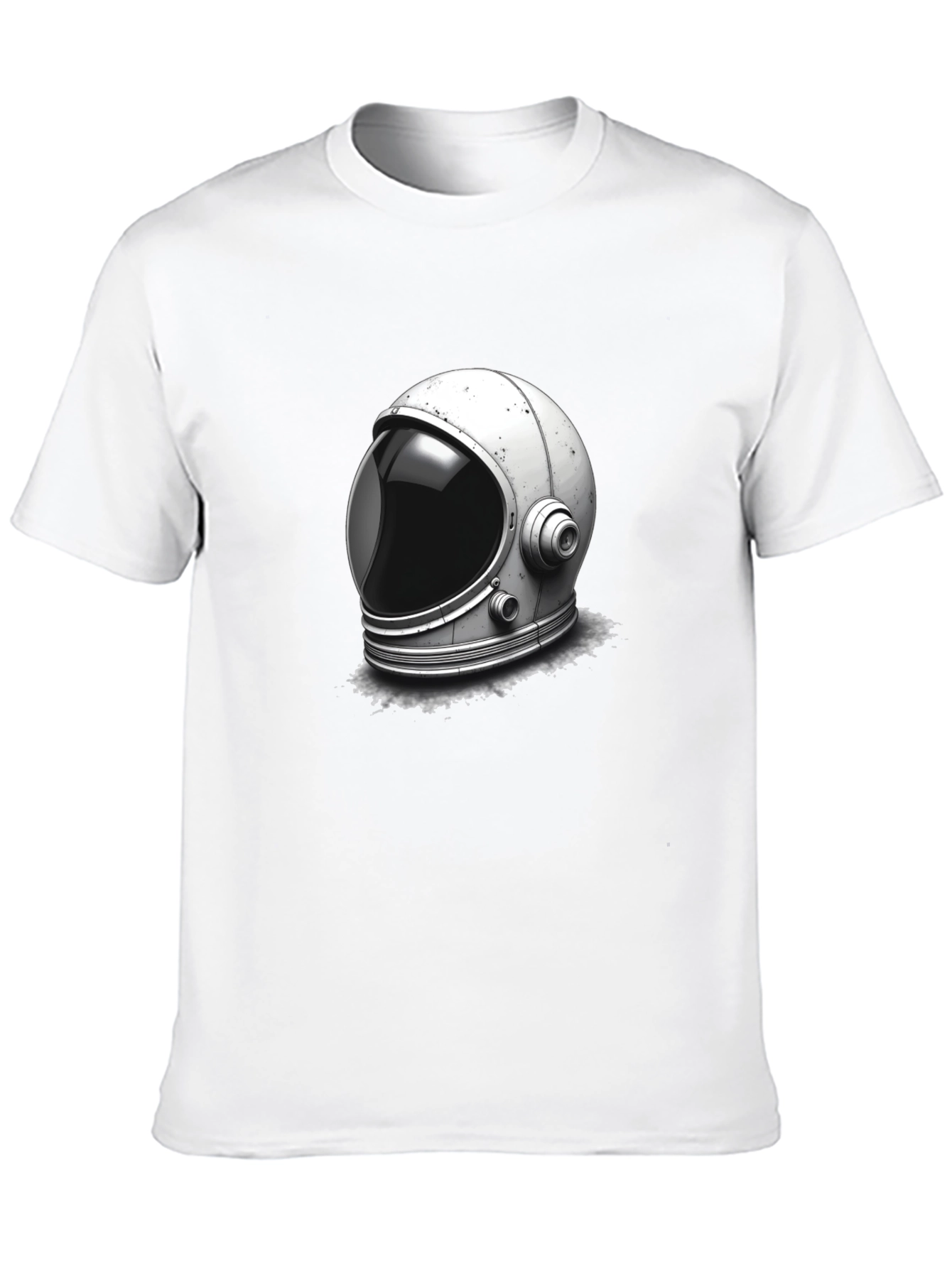 Black Astronaut Helmet Graphic Tee - Space Exploration T-Shirt view 10