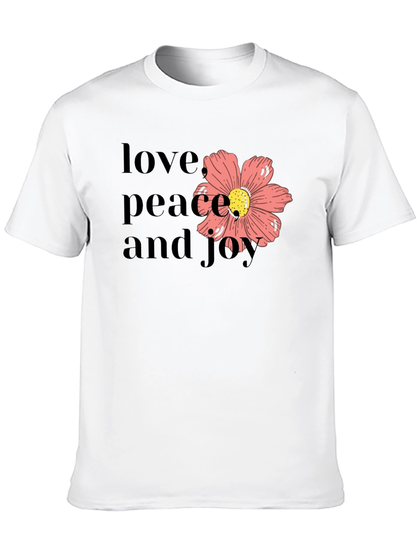 Black Love Peace Joy Black Graphic Tee view 10