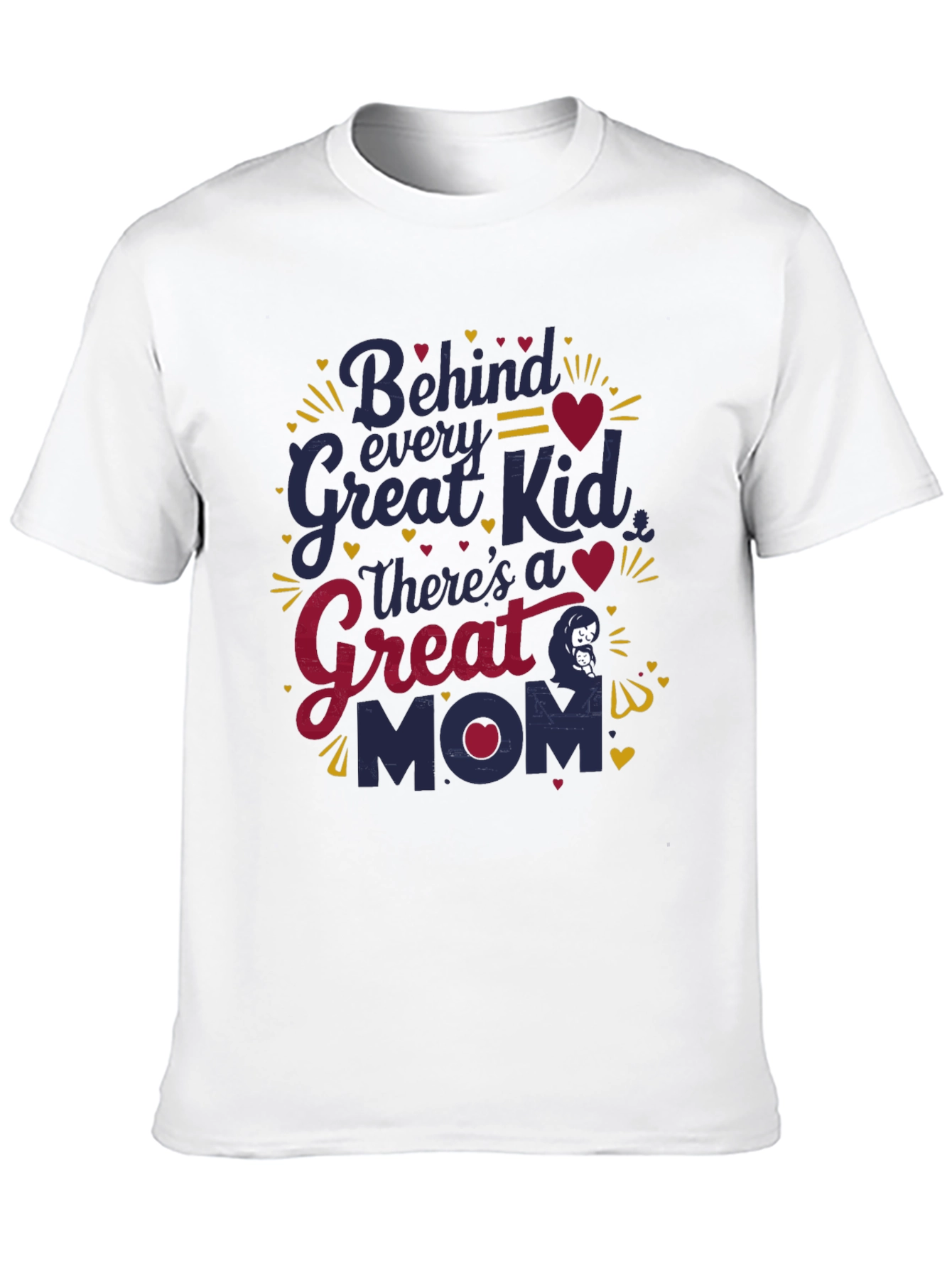 Great Mom T-Shirt - Premium Black Cotton Blend - 10