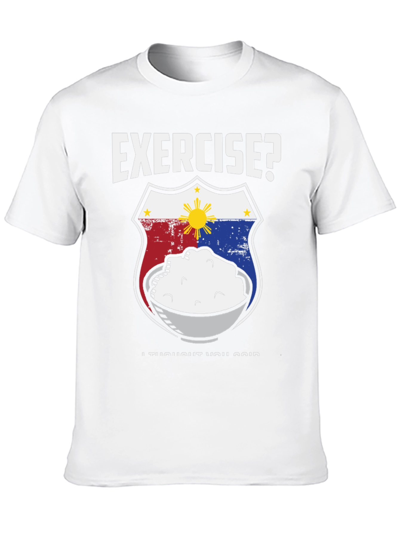 Black Exercise? Rice! Black Graphic Tee view 10