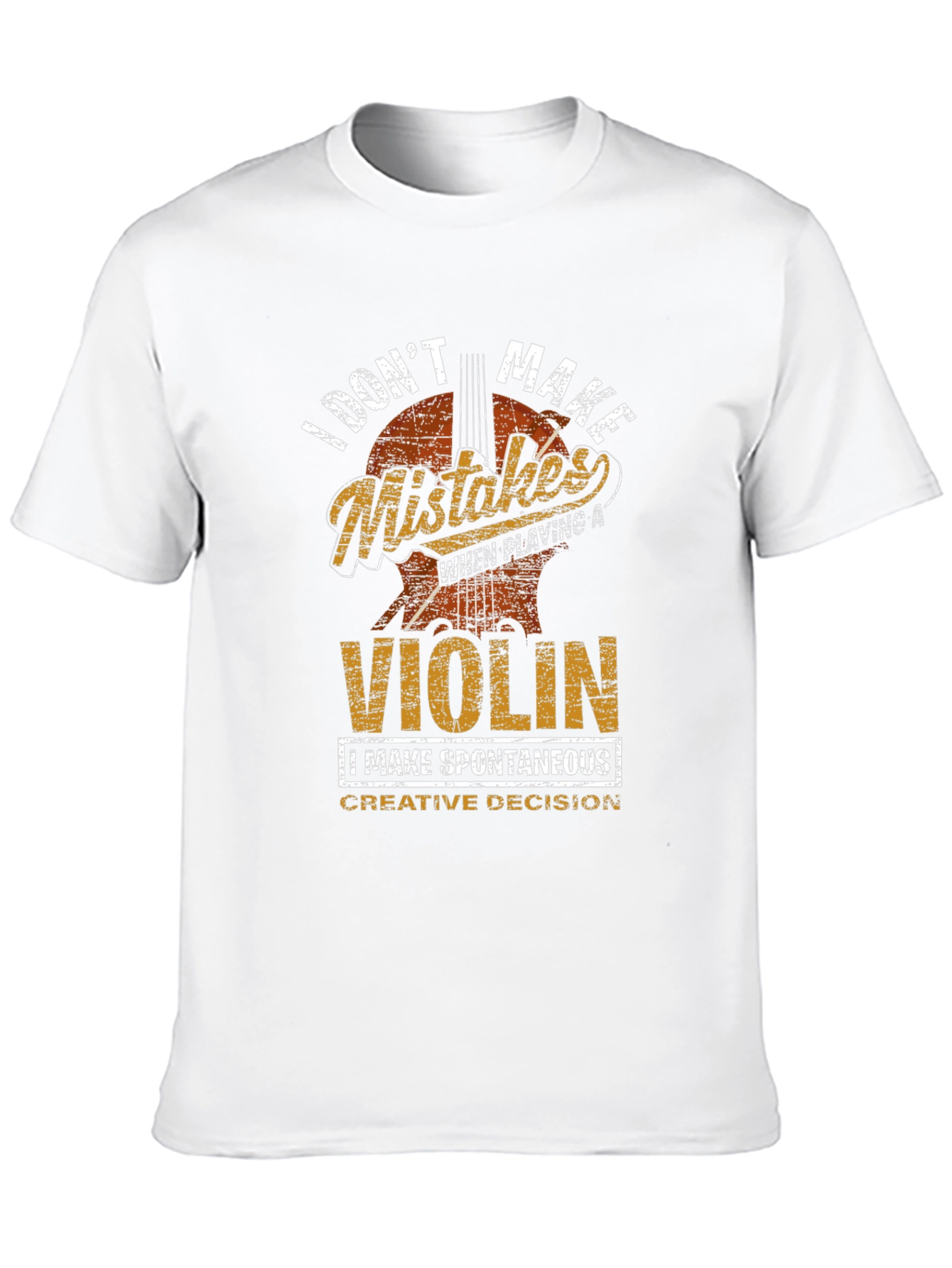Black Violin Player T-Shirt: I Don't Make Mistakes view 10