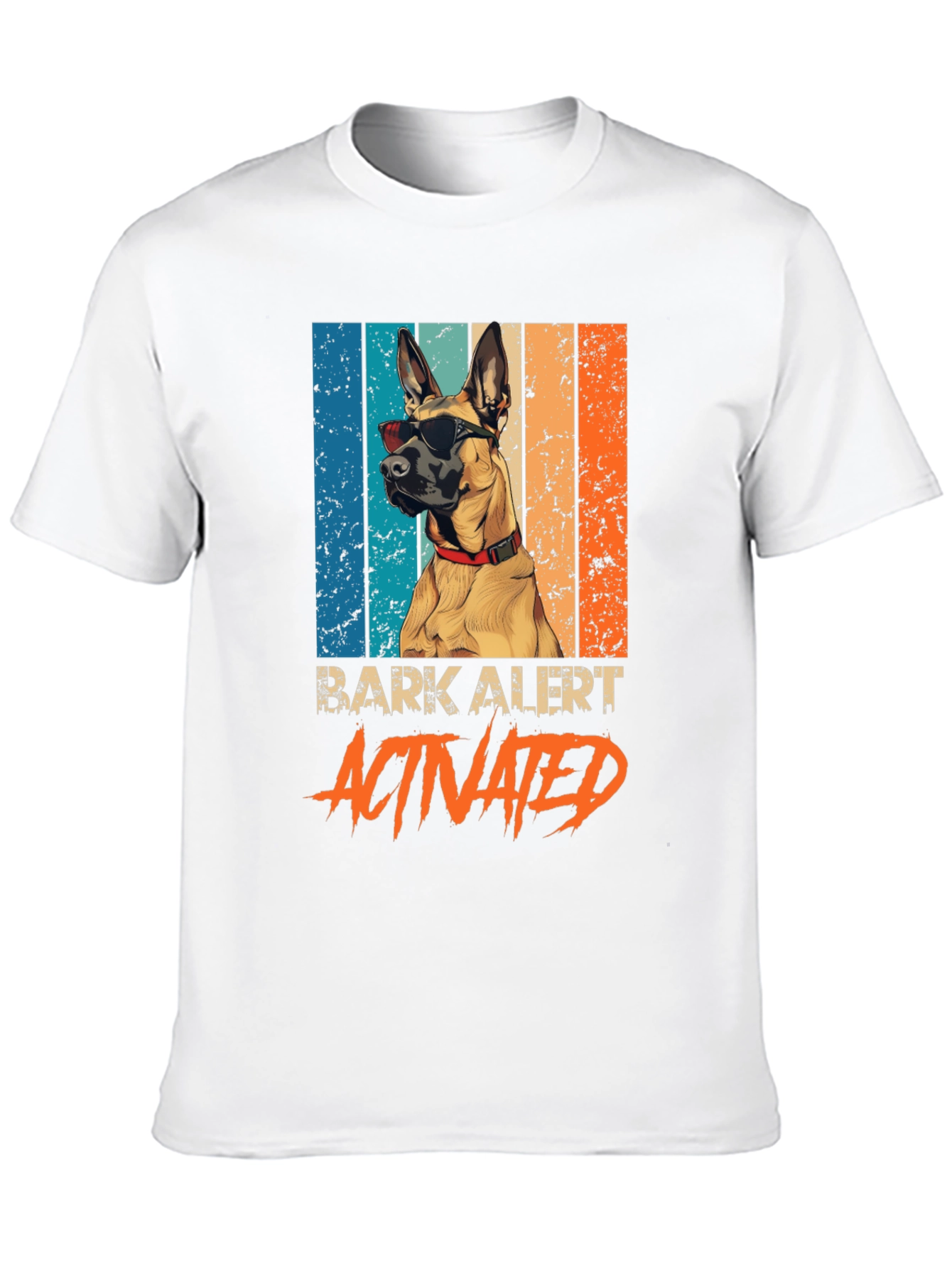 Black Cool Dog T-Shirt - Bark Alert Activated! view 10