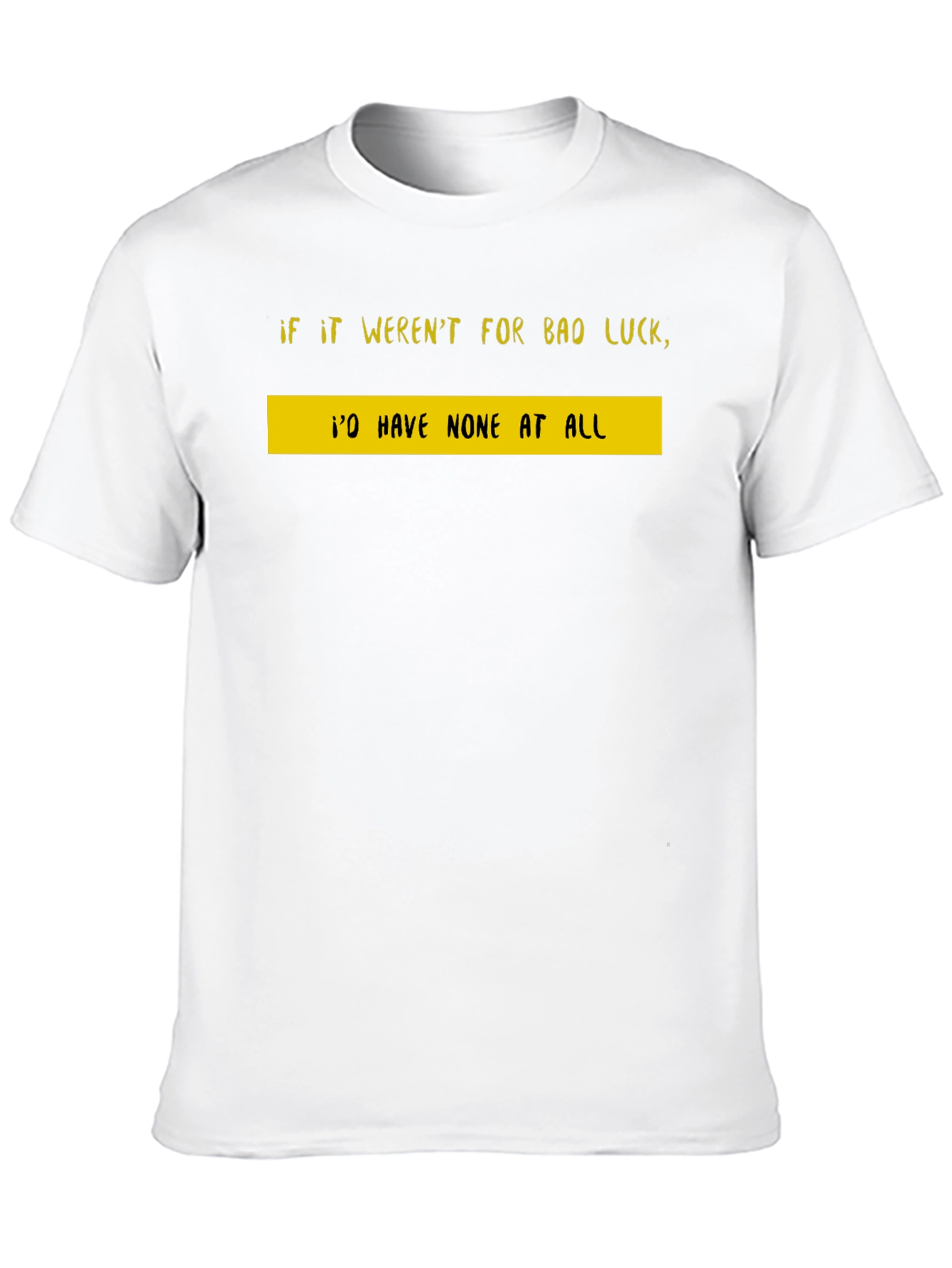 Black Bad Luck T-Shirt - Funny Graphic Tee view 10