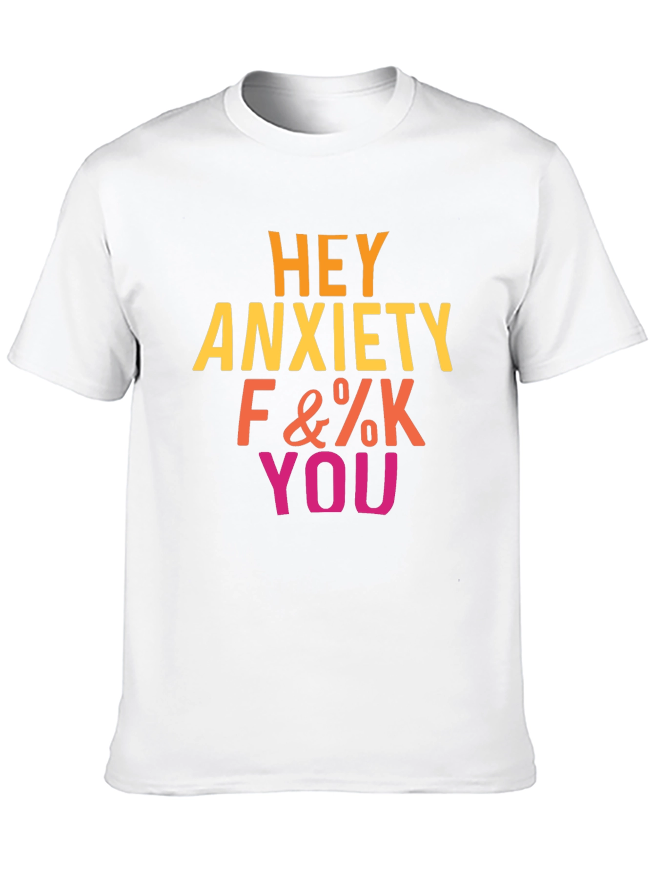 Black Hey Anxiety T-Shirt view 10