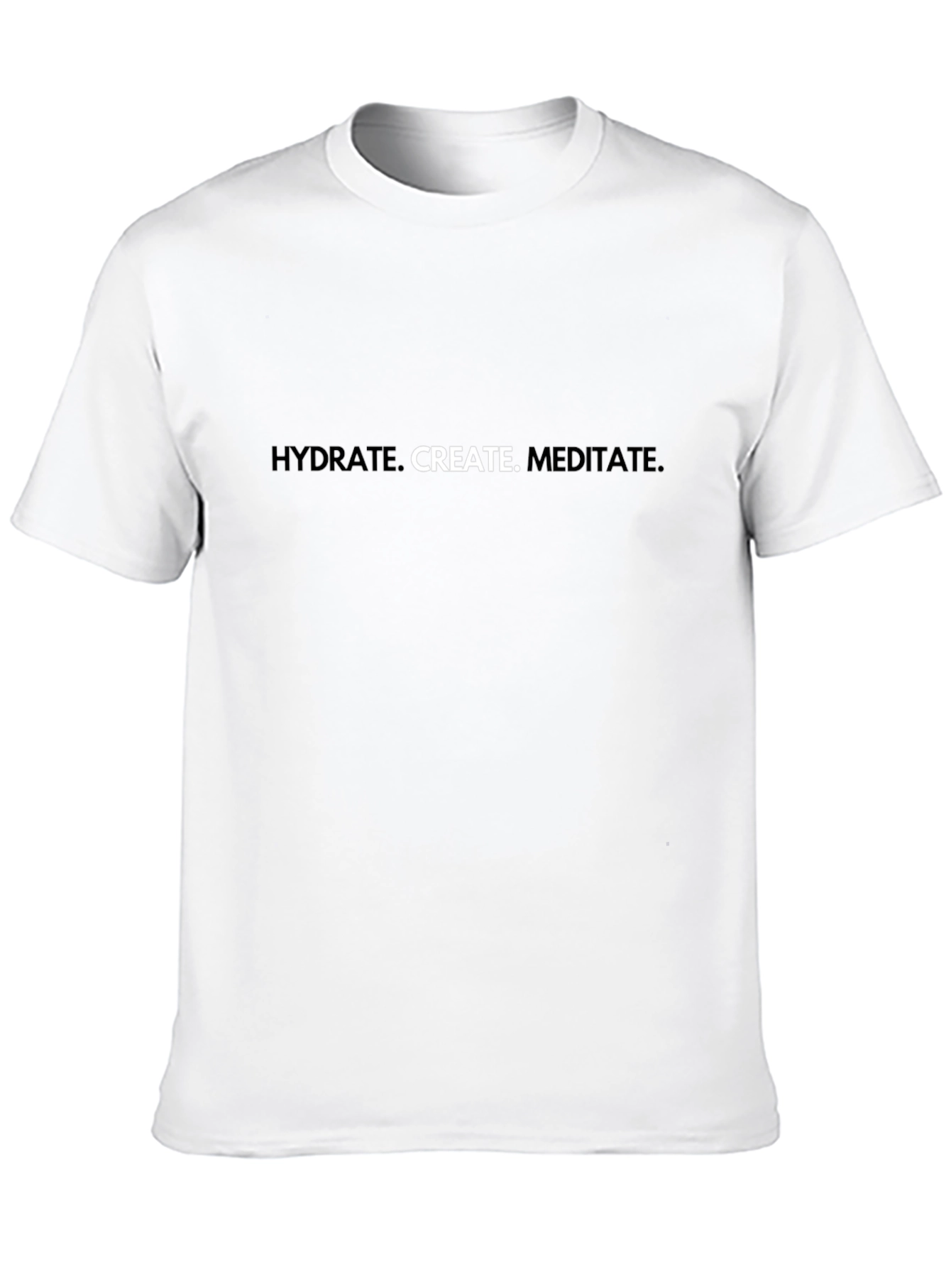 Black Hydrate Create Meditate Graphic Tee view 10