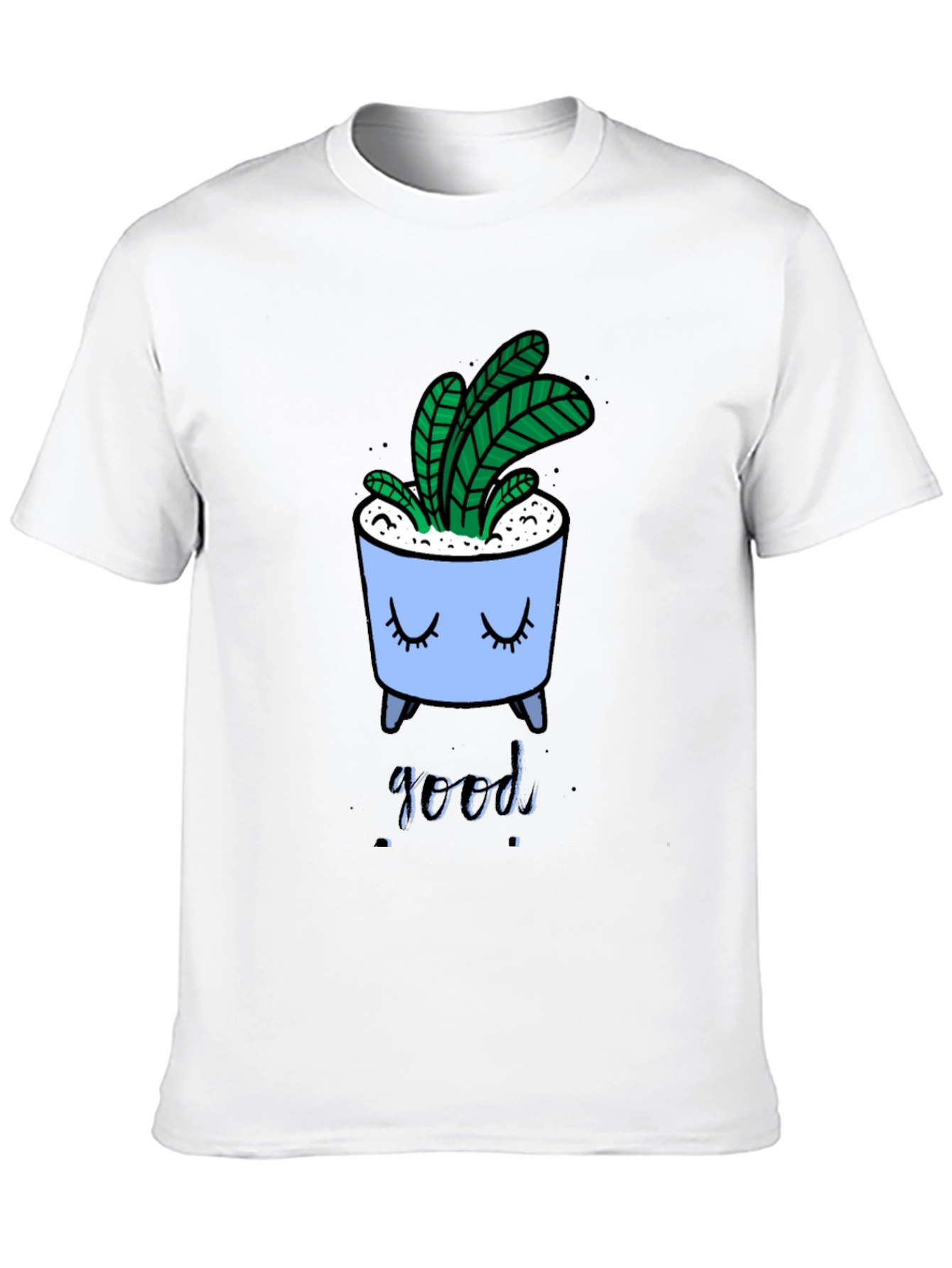 Black Cute Plant Pot Graphic Tee view 10