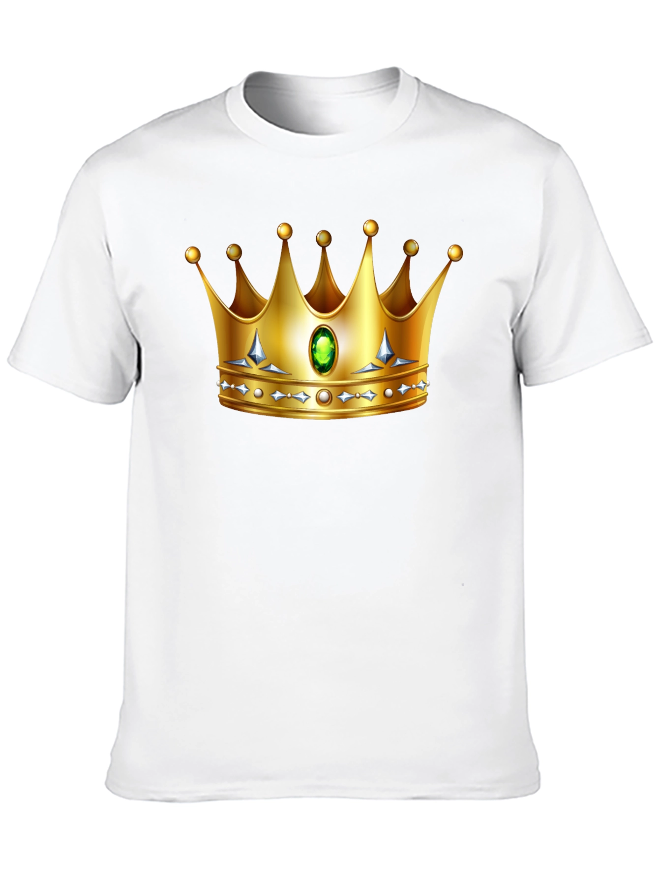 Black Golden Crown Graphic Tee - King/Queen Style view 10
