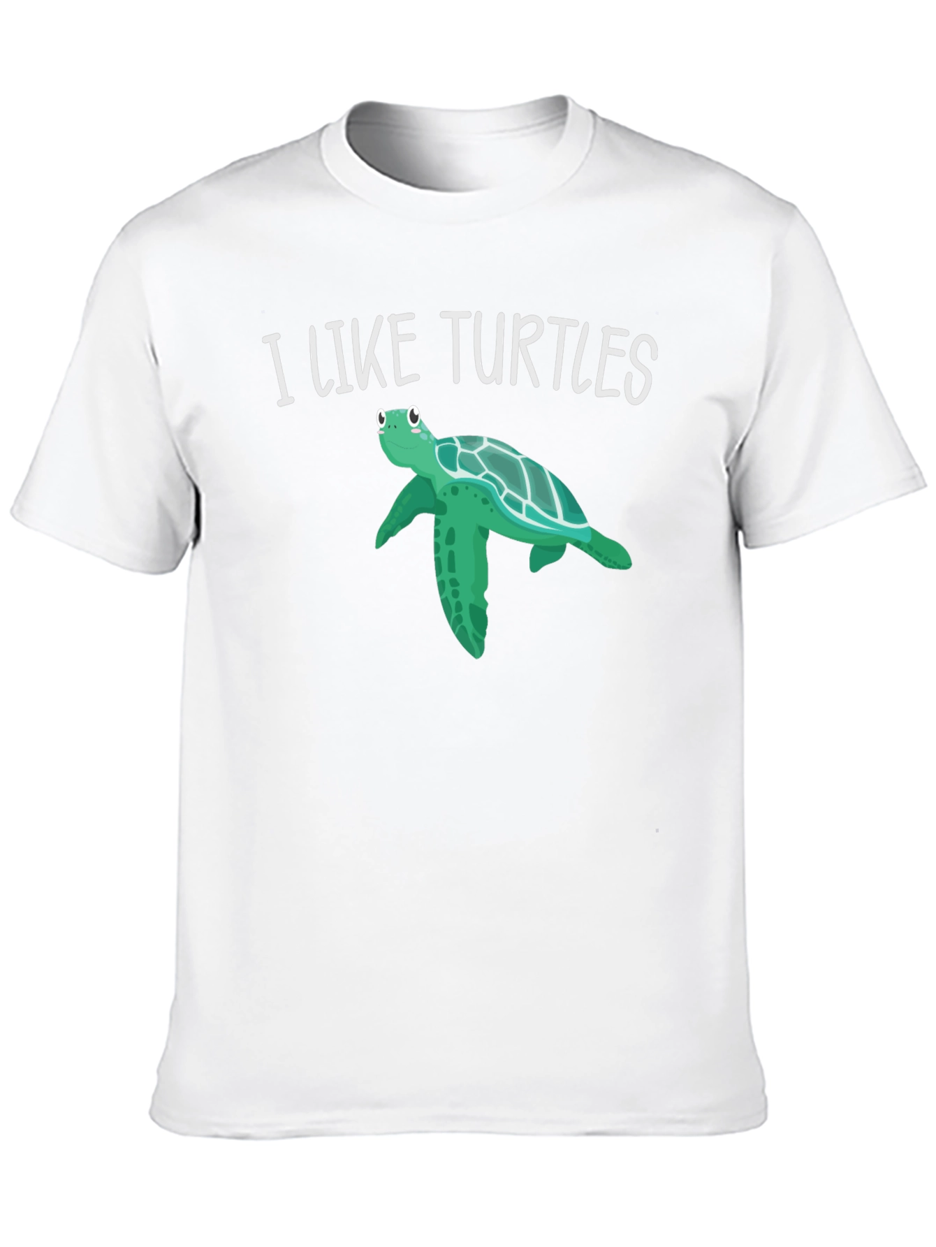 Black I Like Turtles Graphic Tee - Black view 10