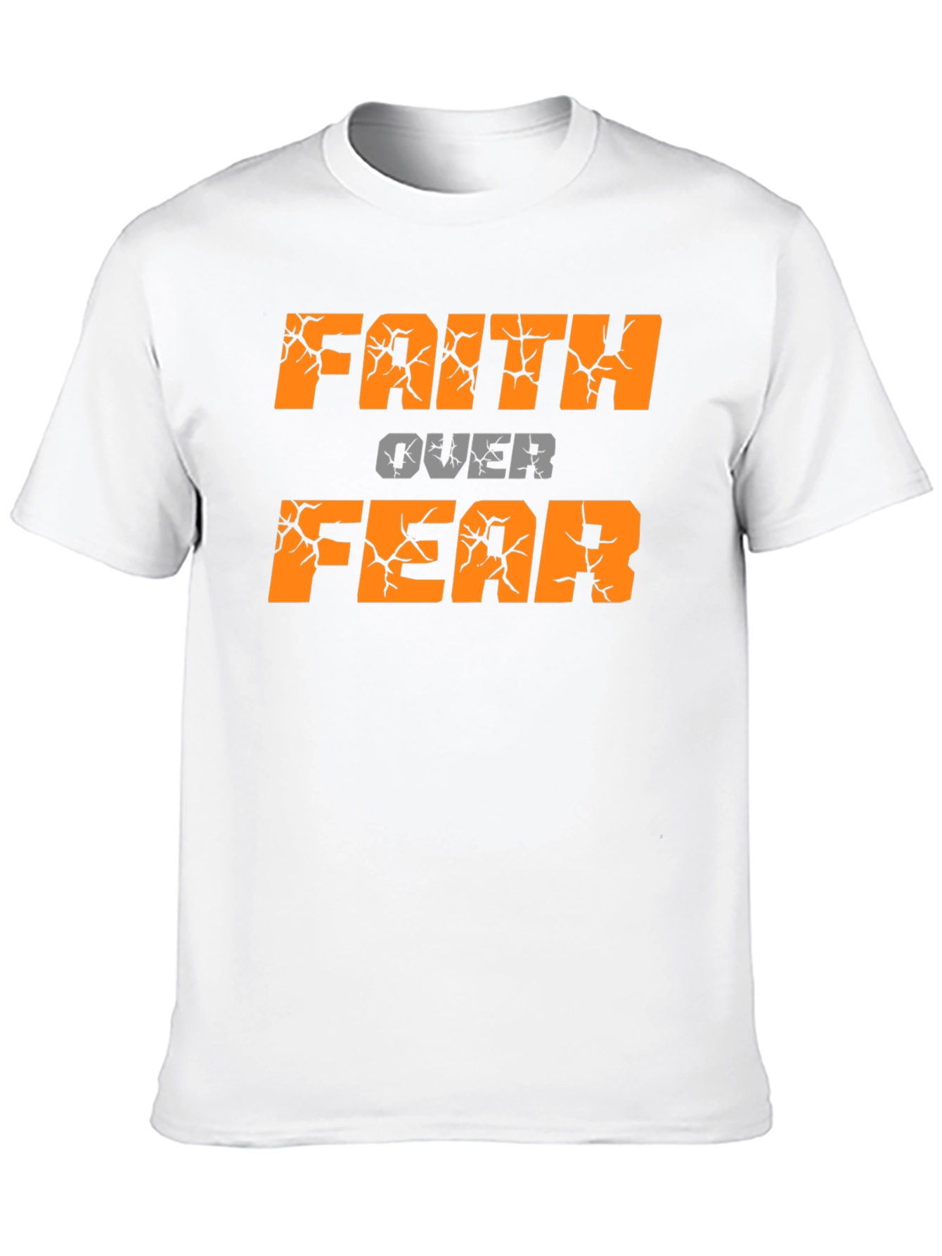 Black Faith Over Fear Black T-Shirt view 10