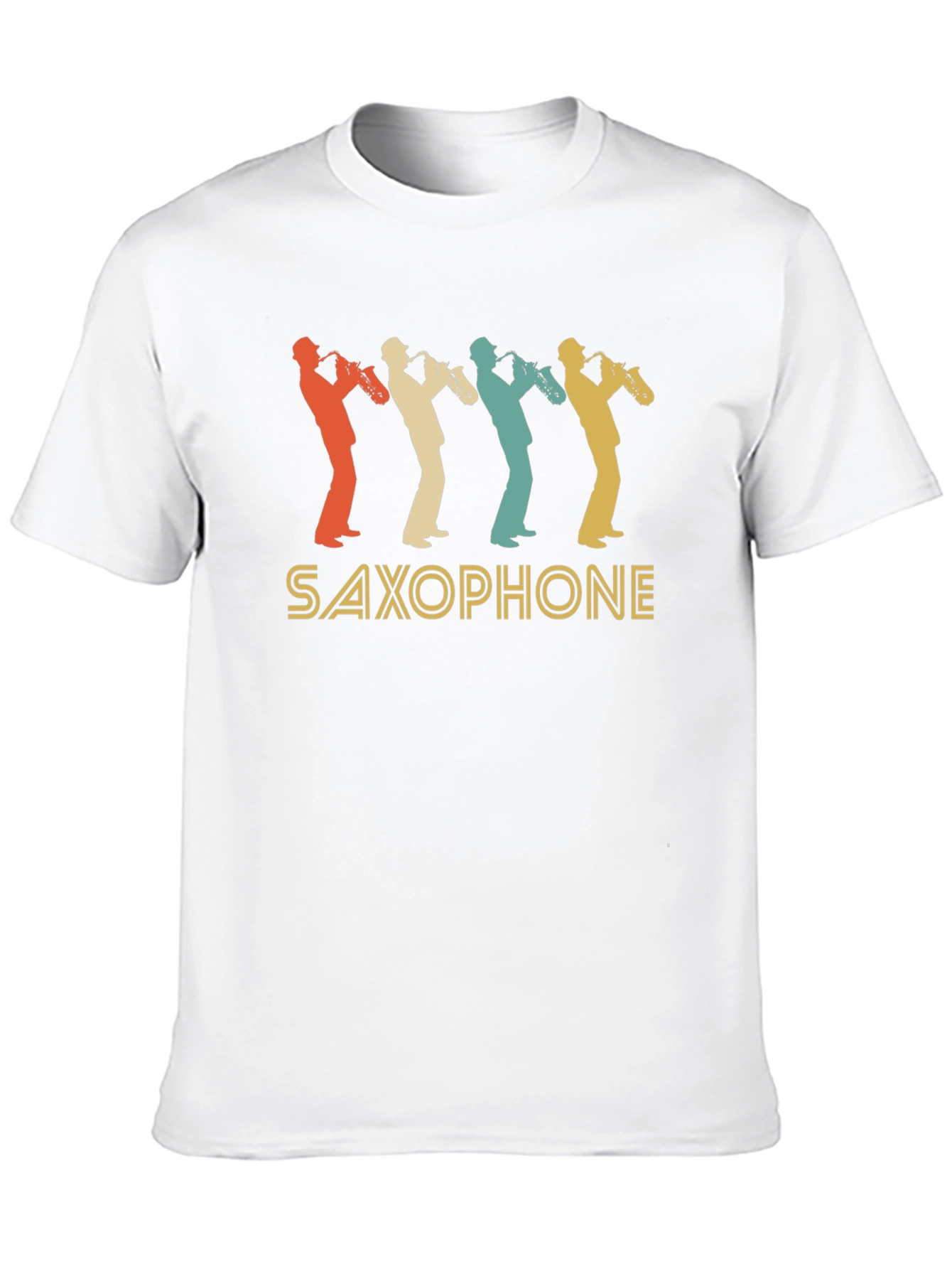 Black Vintage Saxophone T-Shirt - Retro Music Lover Tee view 10