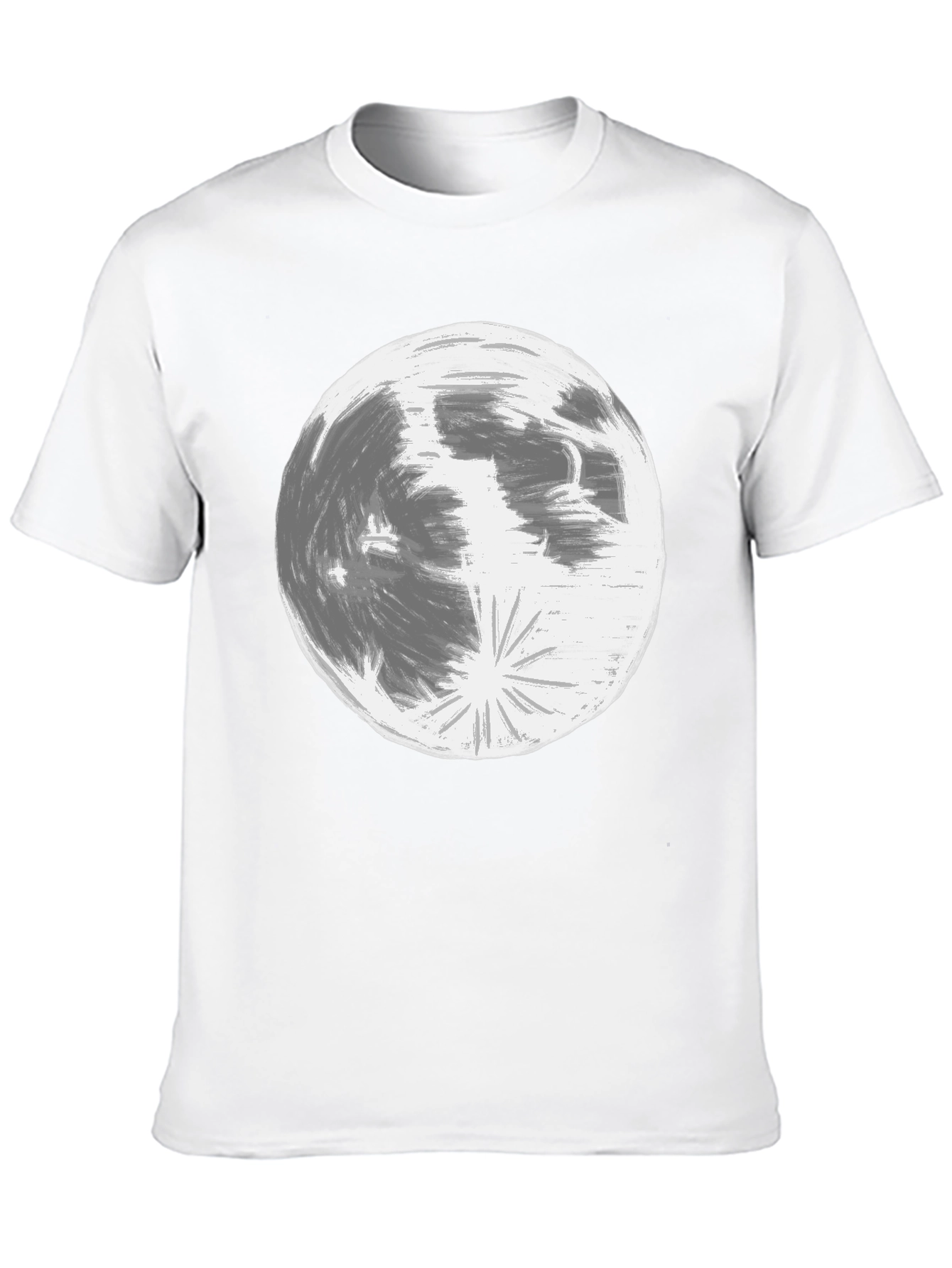 Black Lunar Graphic Tee - Classic Black Cotton view 10